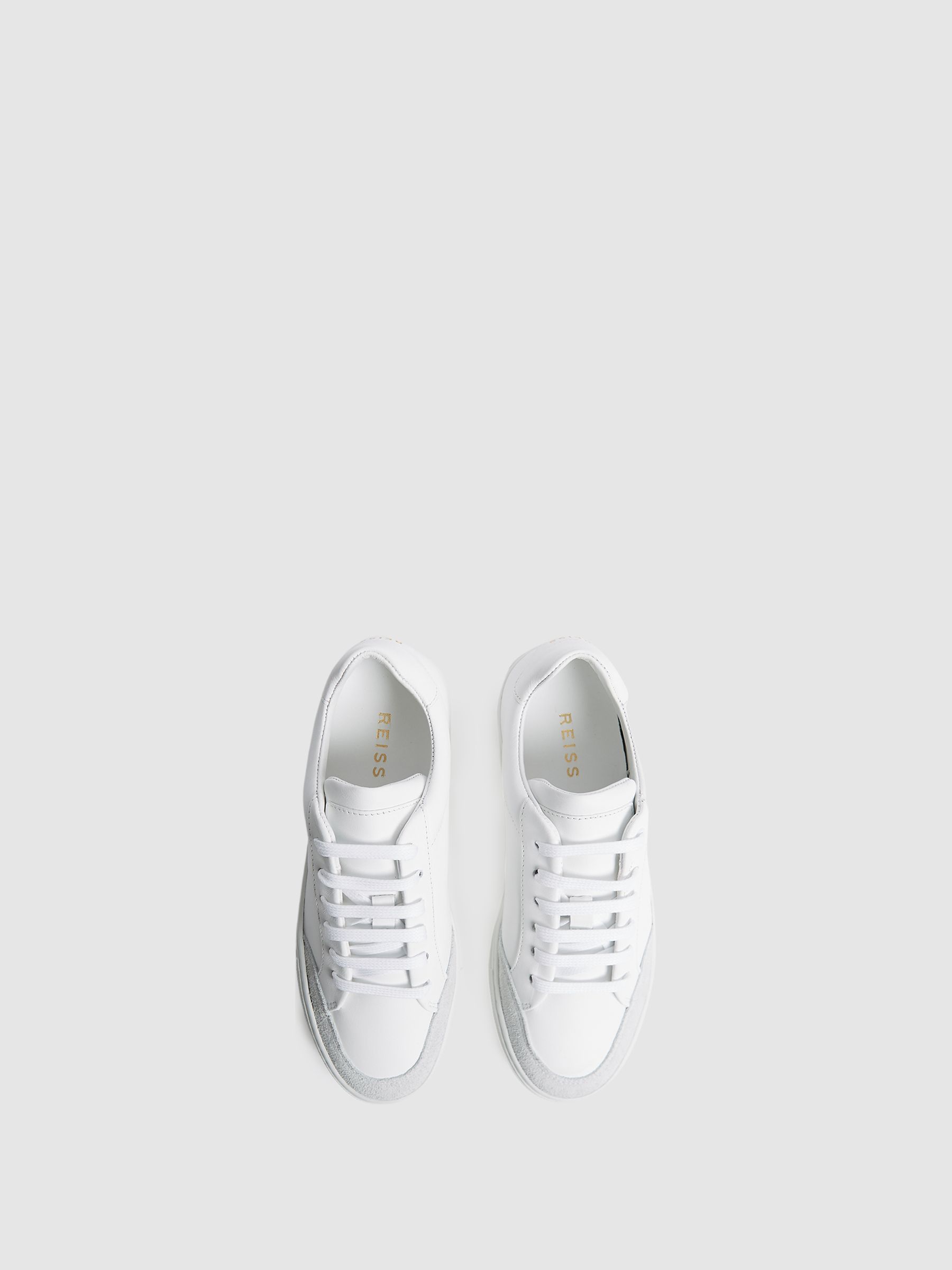 Reiss white trainers hotsell