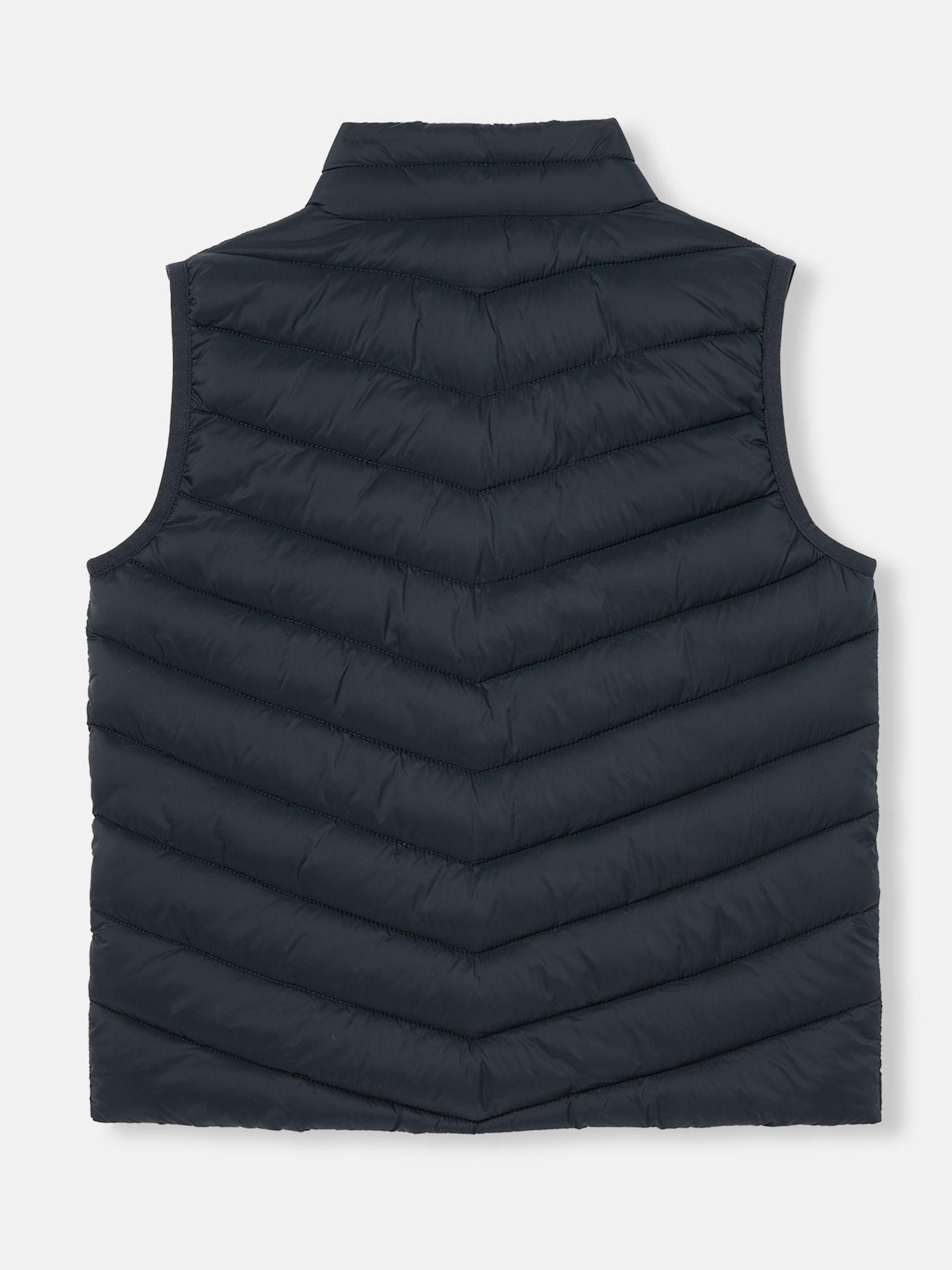 Boys Crofton Navy Blue Packable Padded Gilet Joules