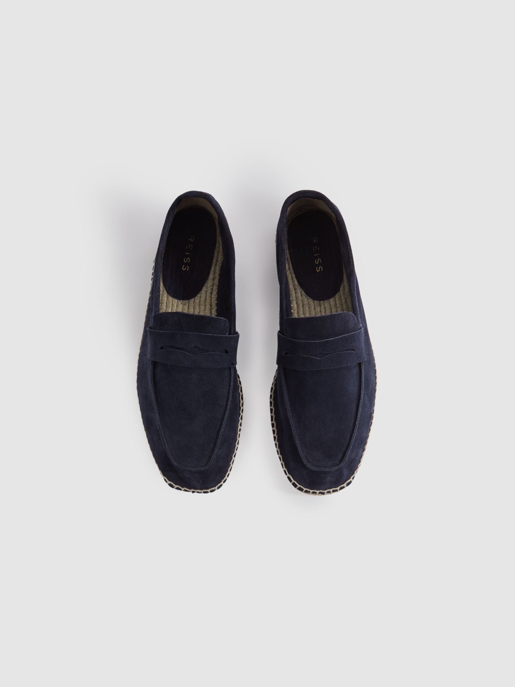 Suede Espadrilles in Navy