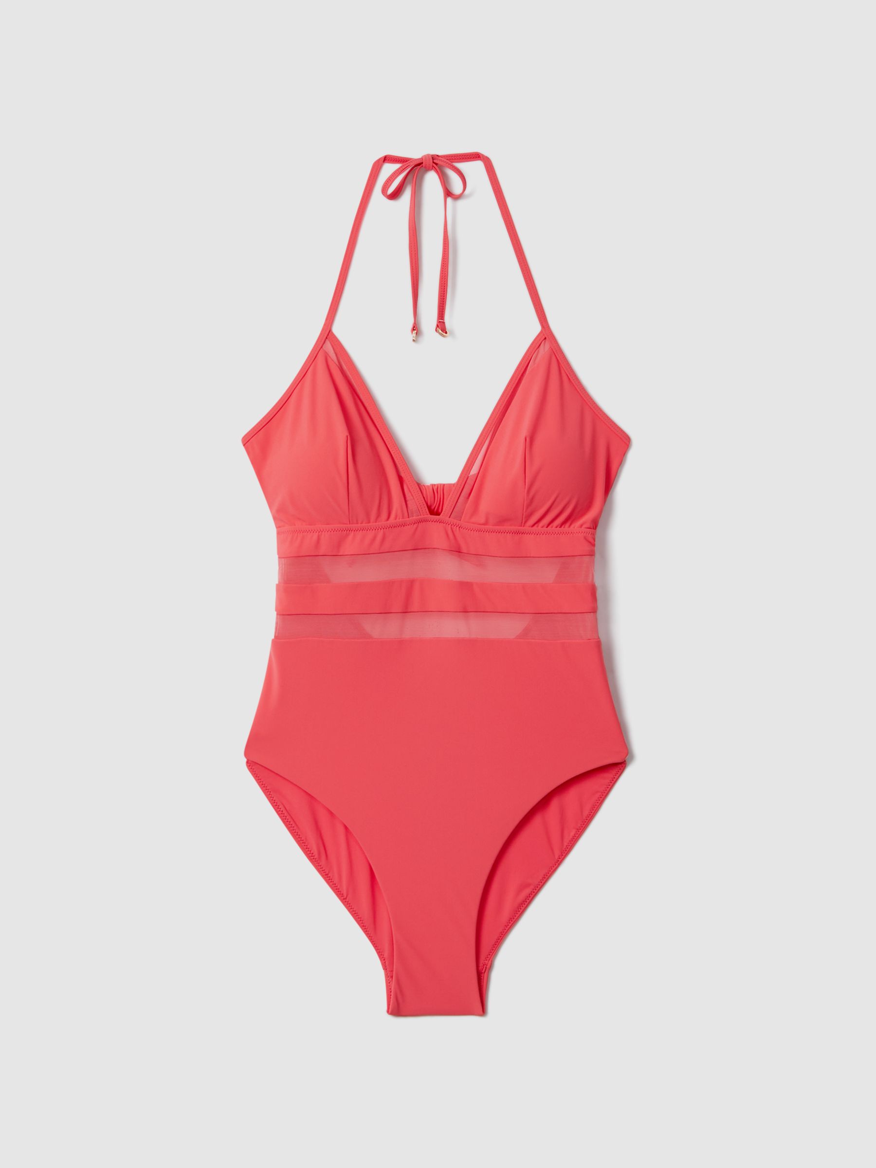 Pink mesh swimsuit store
