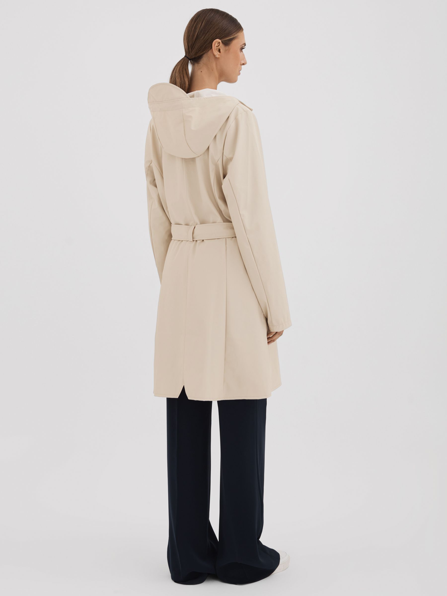 Cream raincoat online