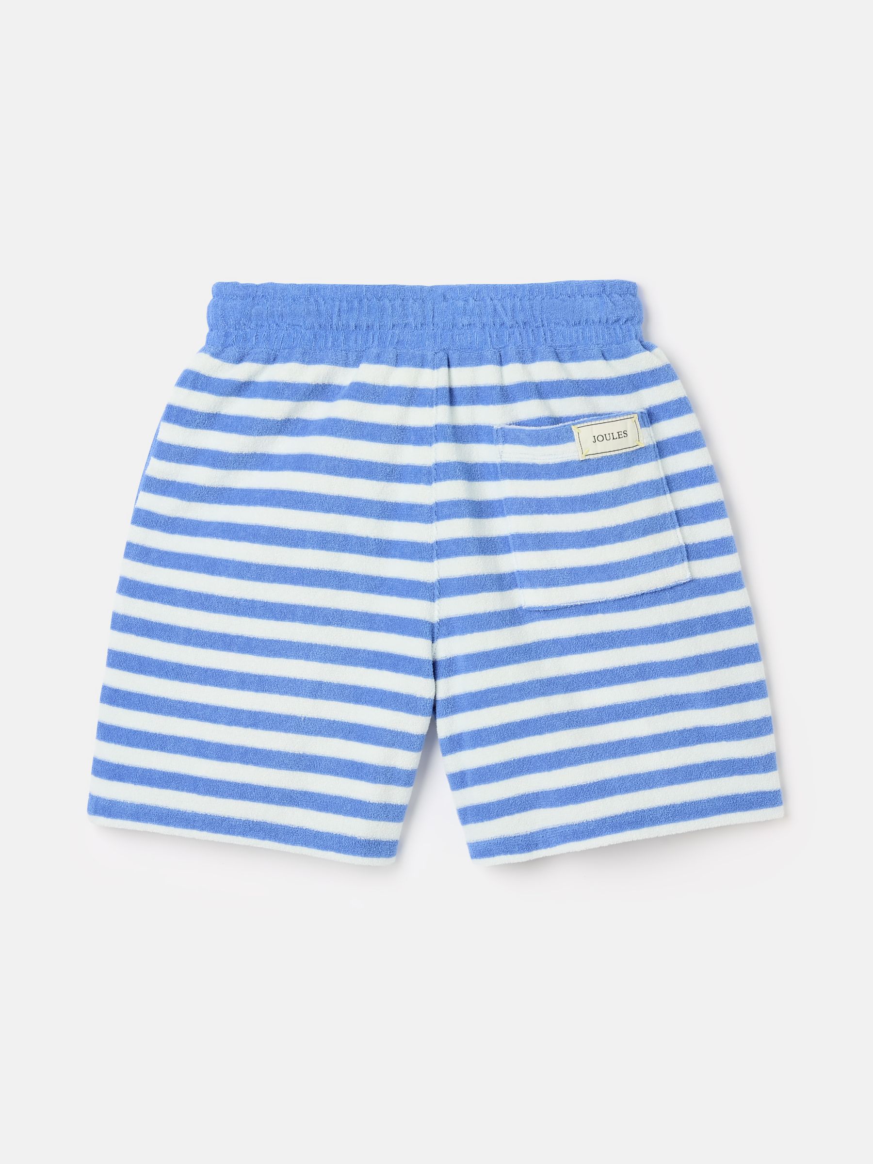 Boys Blue Stripe Relaxed Fit Towelling Shorts Joules