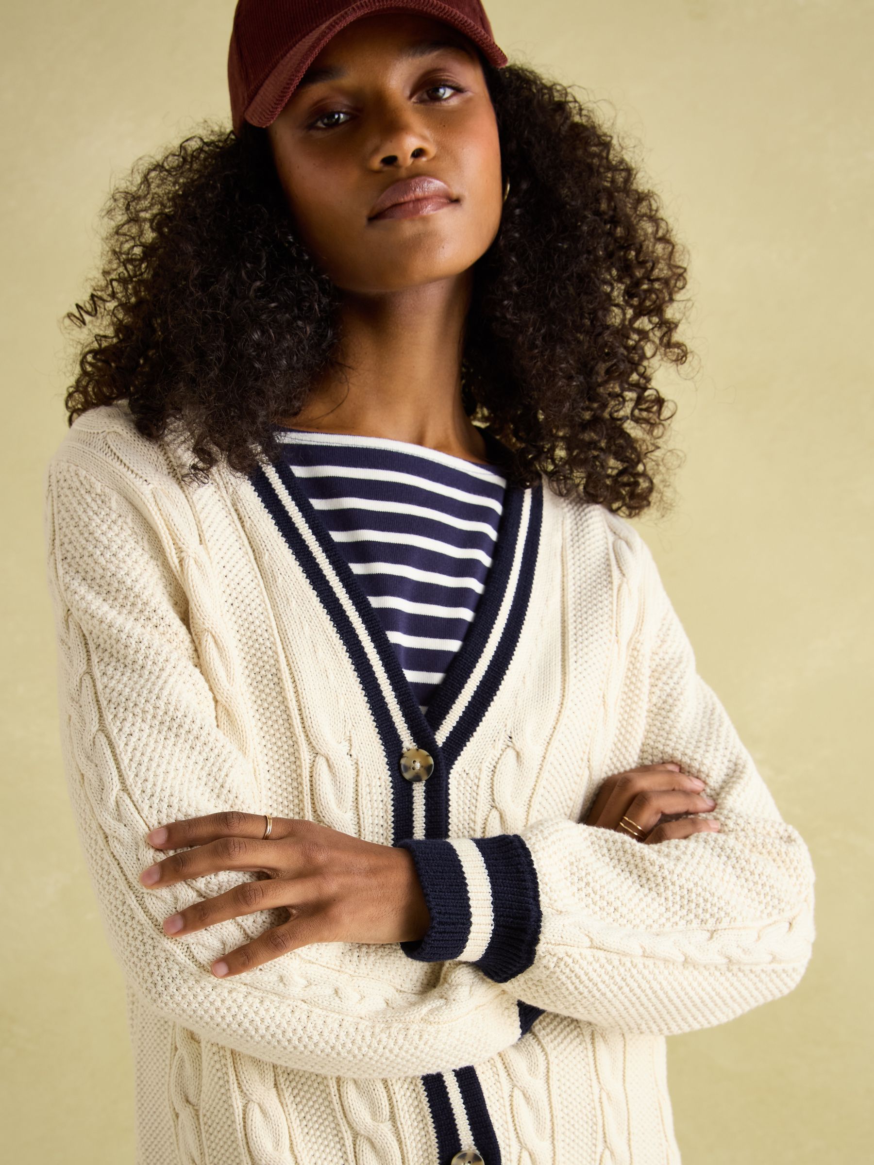 Longline cable cardigan outlet