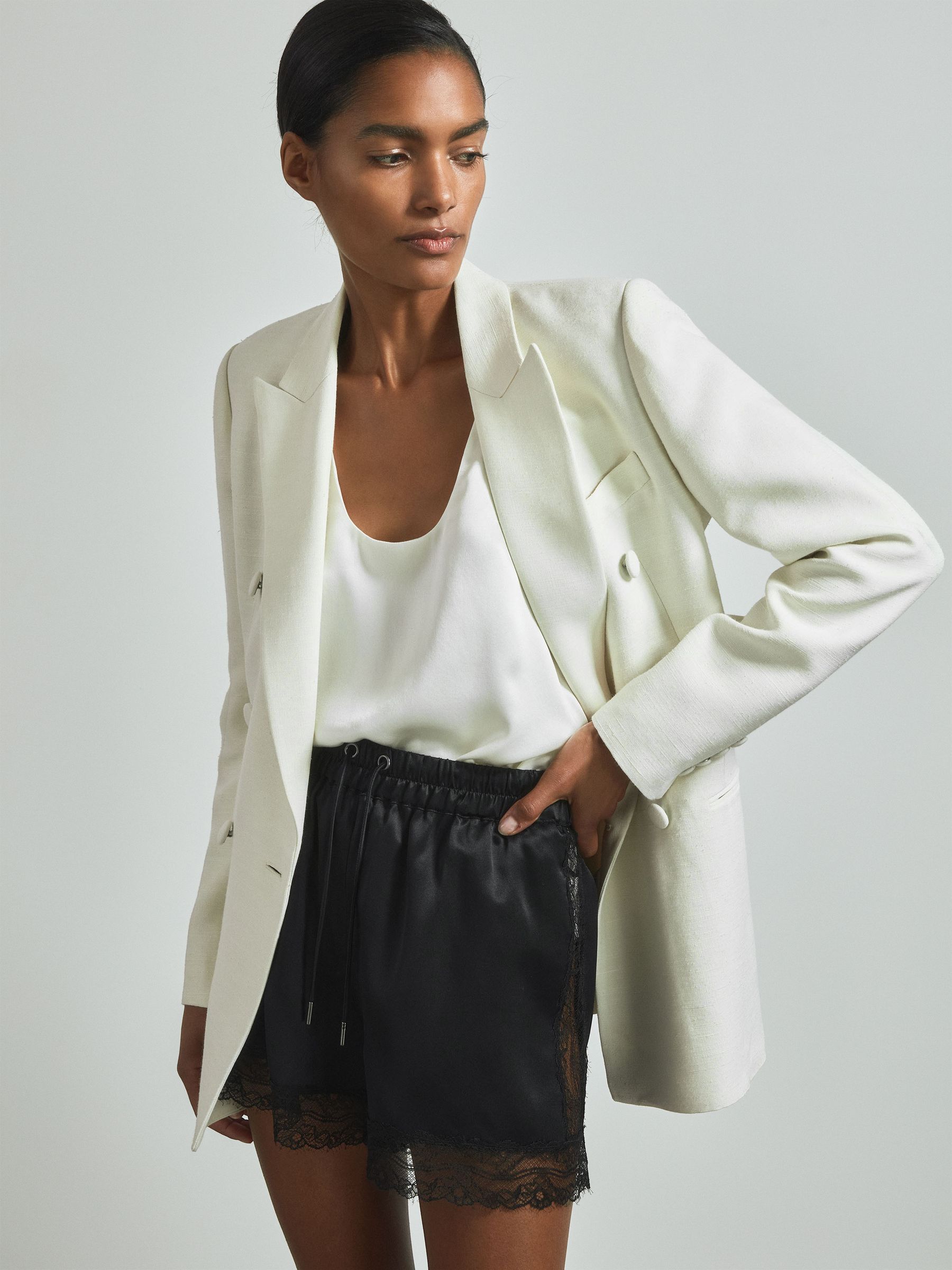 Reiss black shorts cheap