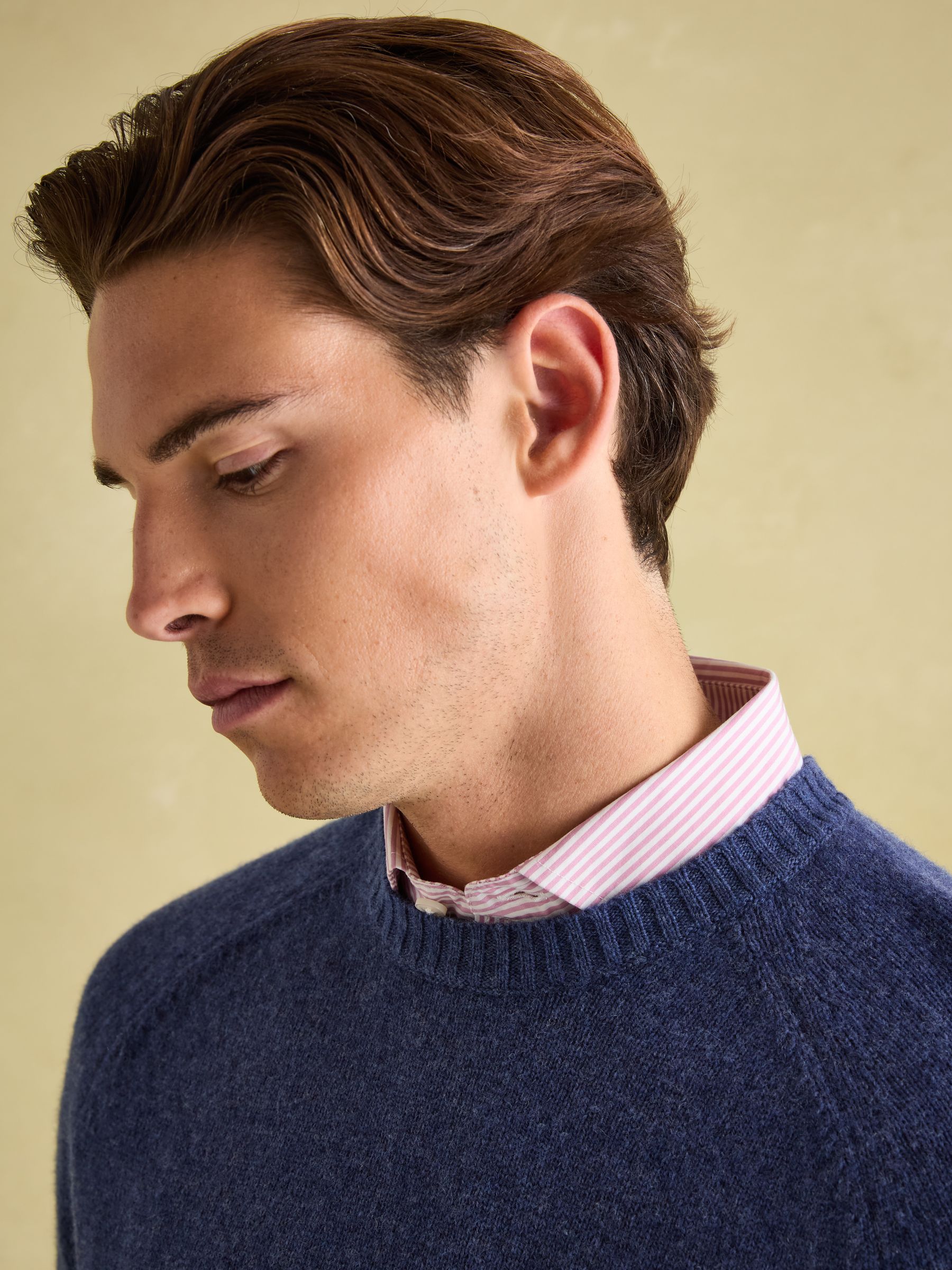 Buy Joules Rowley Navy 100 Lambswool Crew Neck Jumper from the Joules online shop