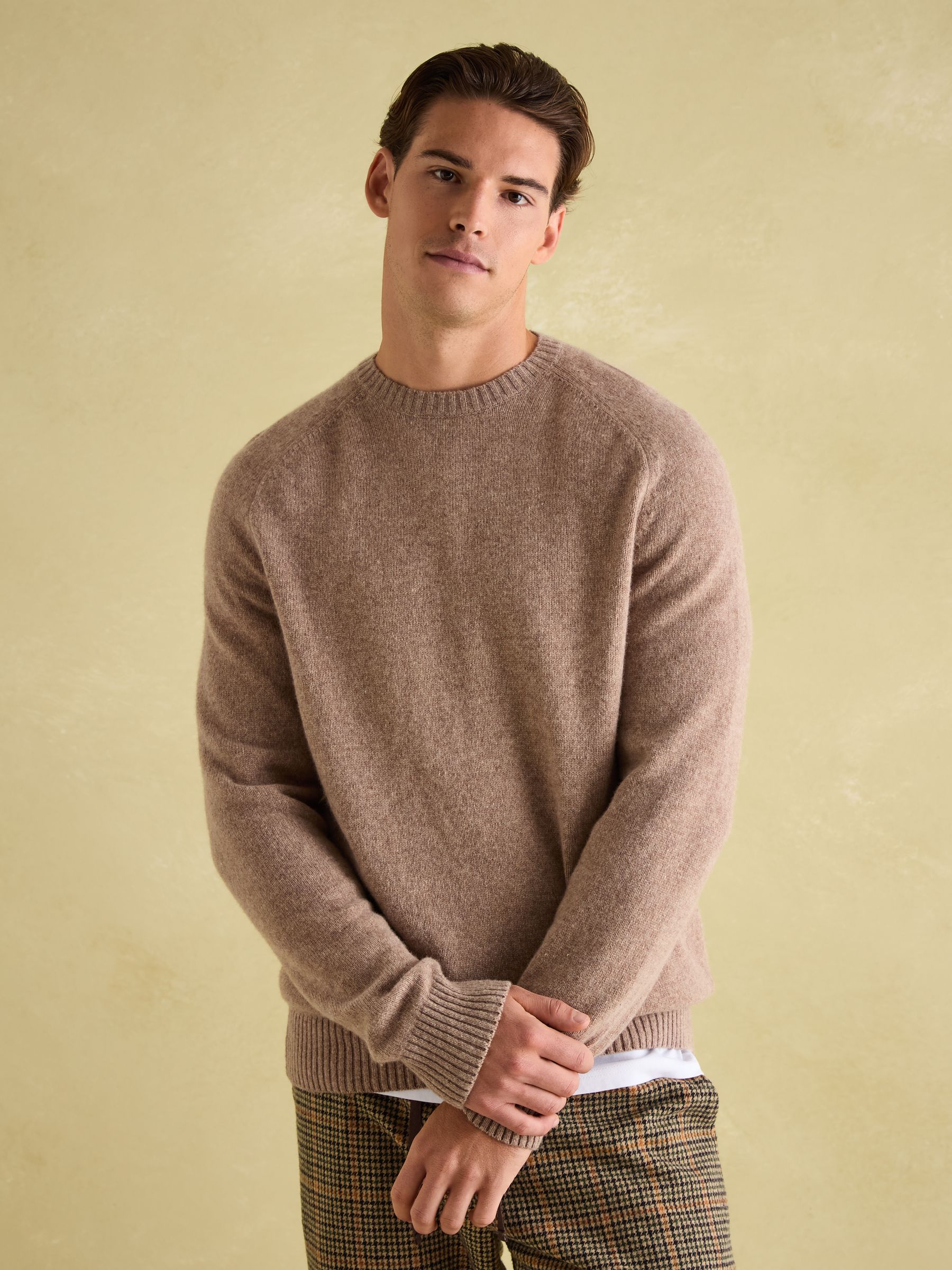 Buy Joules Rowley Cream 100 Lambswool Crew Neck Jumper from the Joules online shop