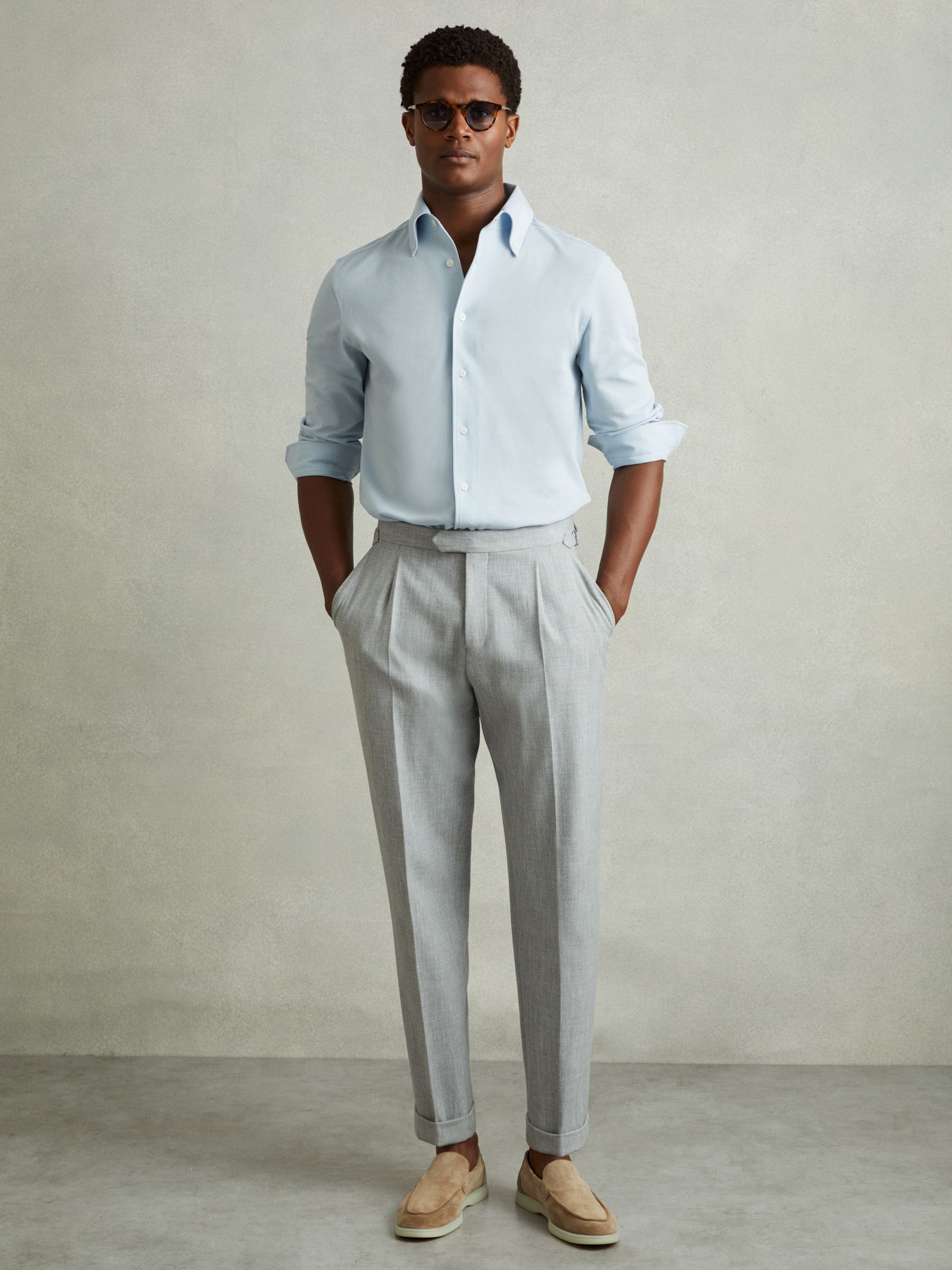 Pique oxford shirt online