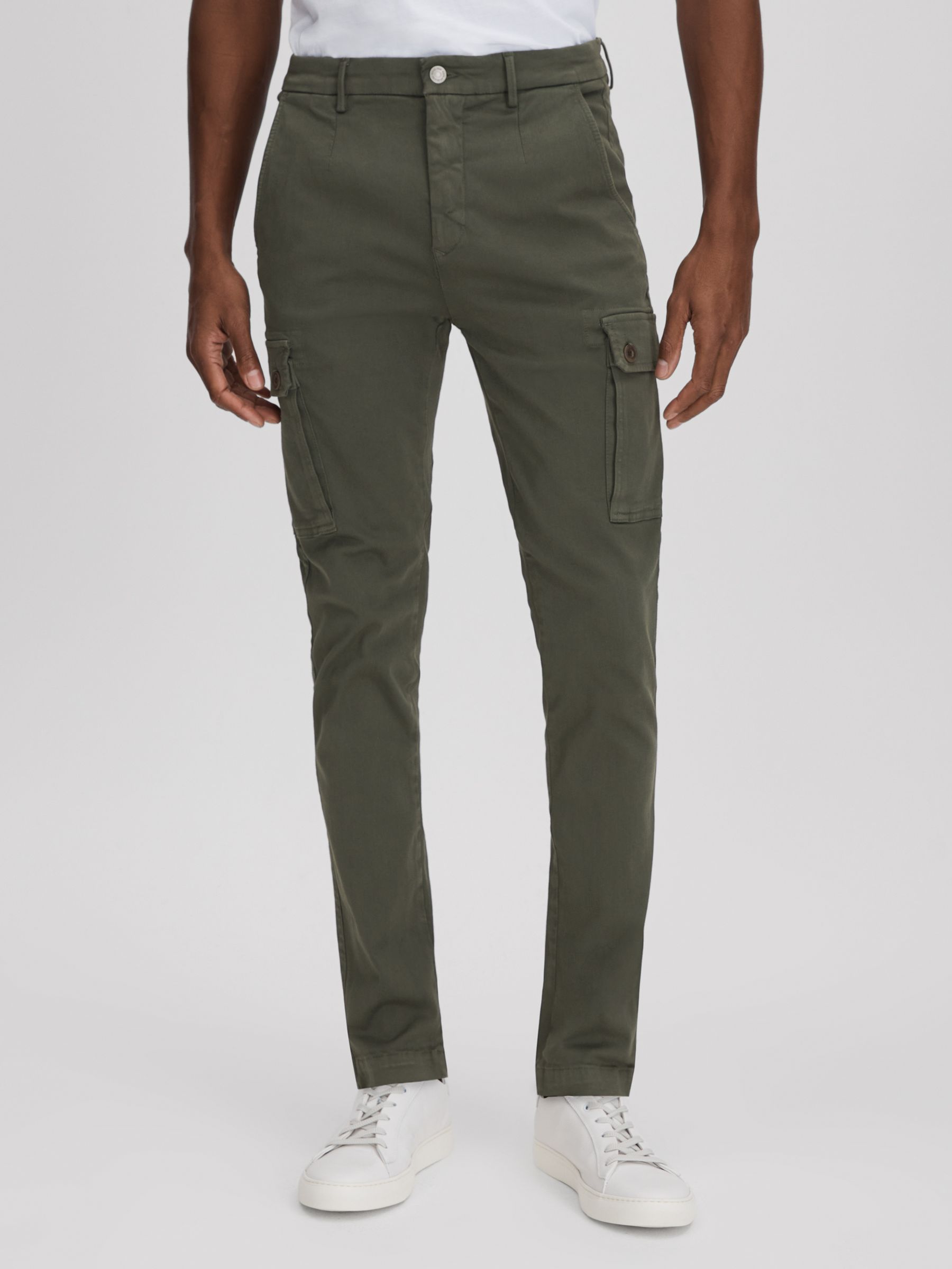 Slim fit military cargo pants deals