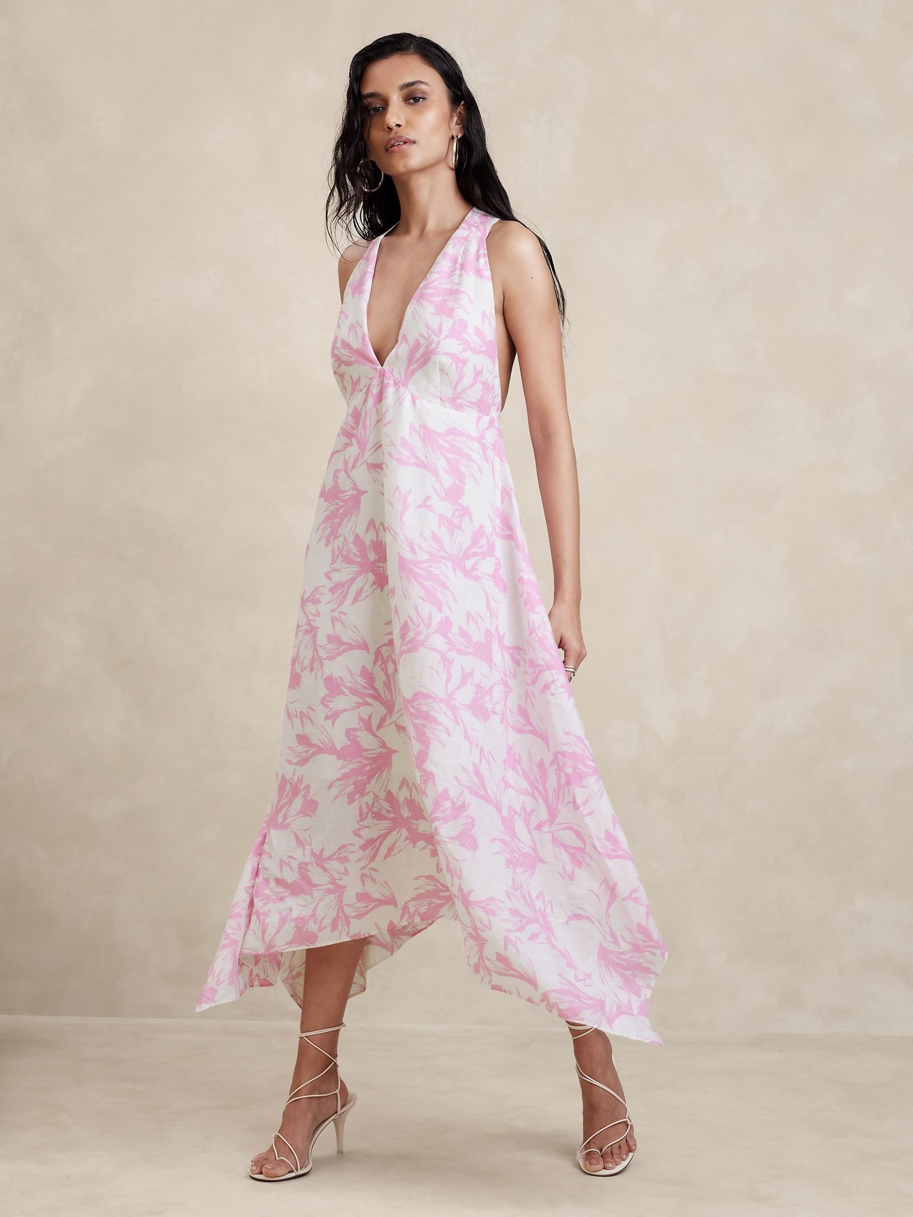 Banana Republic Pink Multi Strappy Cross Dress
