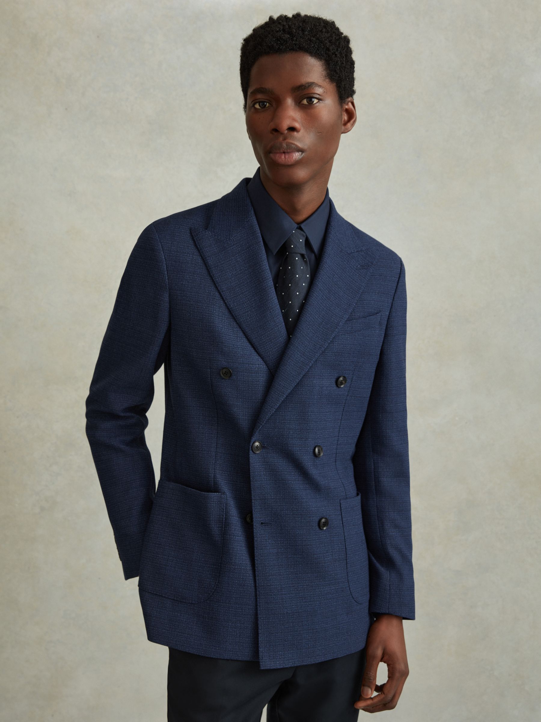 Reiss double breasted suit discount