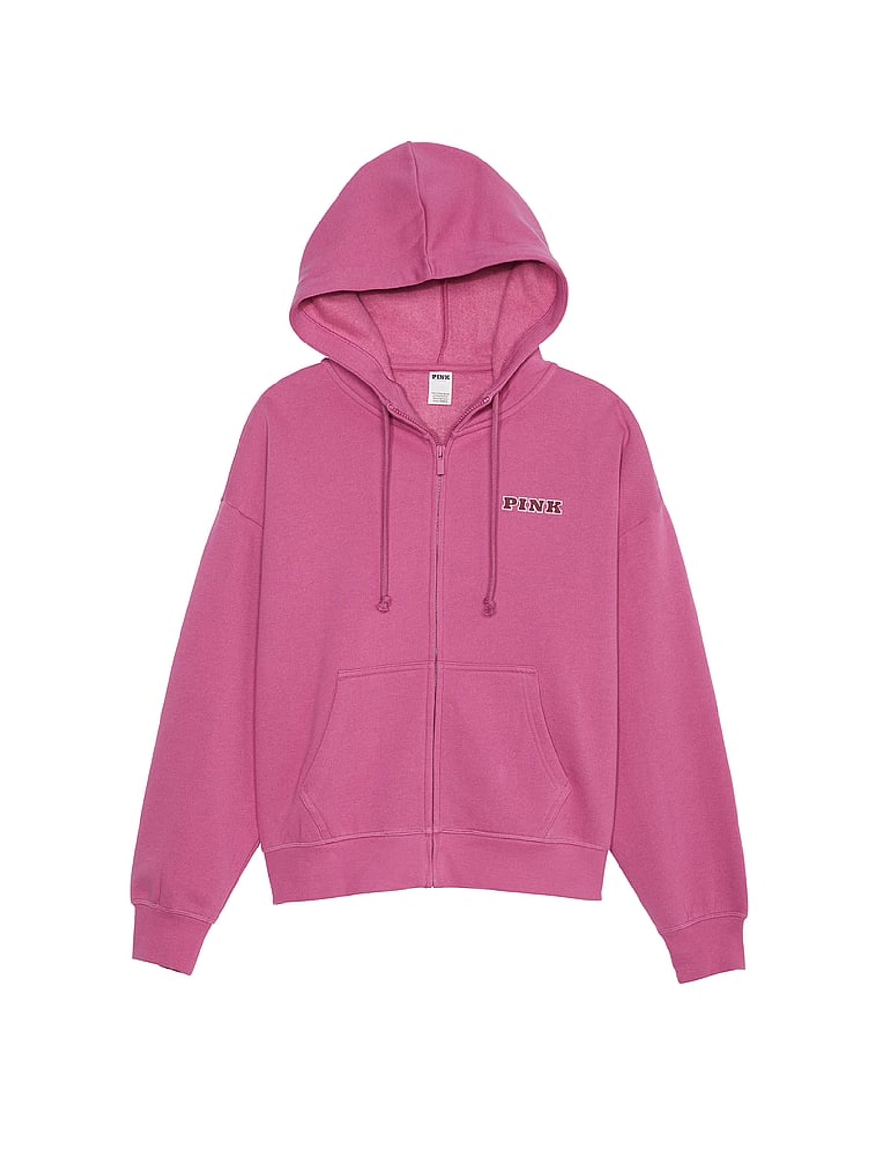 Buy Victoria s Secret Pink Violet Zip Up Fleece Hoodie from the Victoria s Secret UK online shop