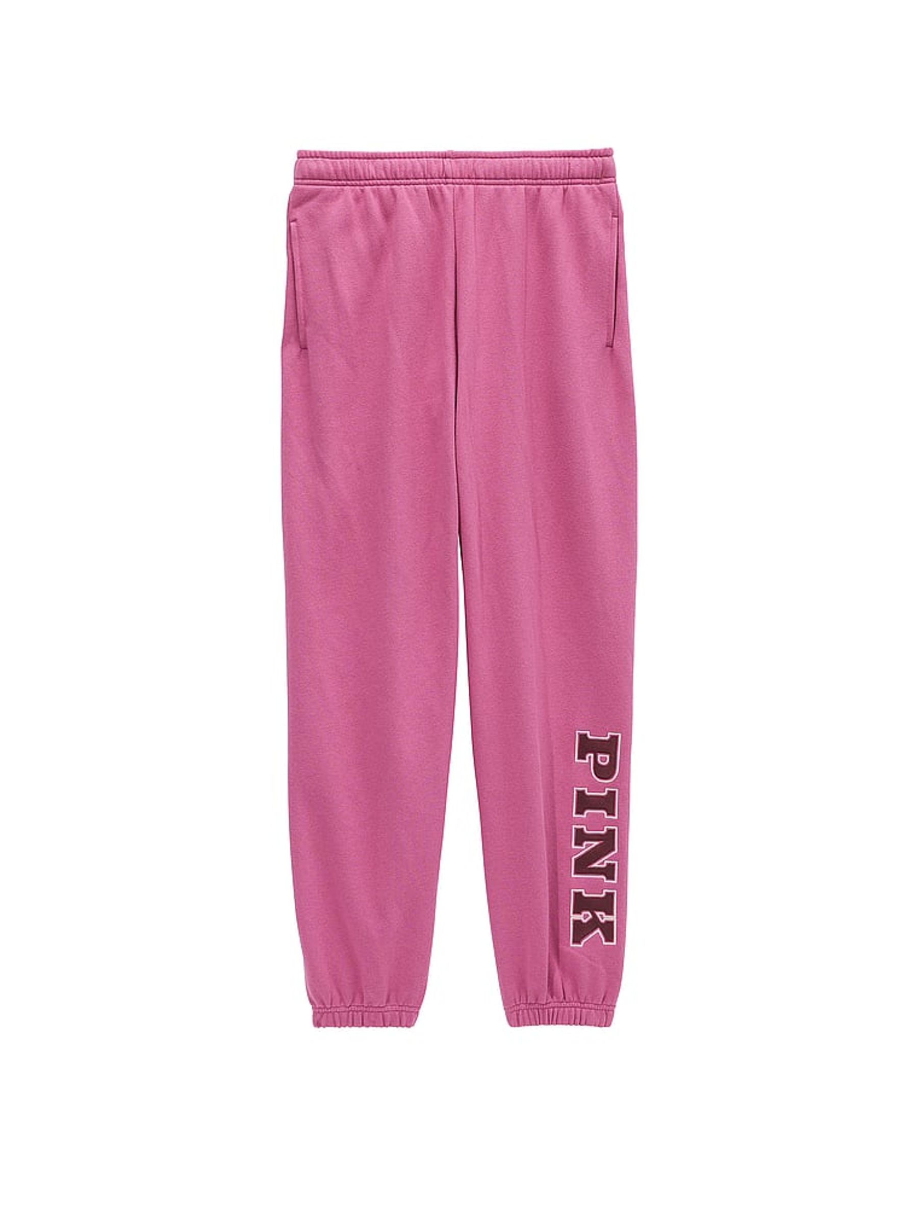 Pink Violet Cuffed Fleece Jogger