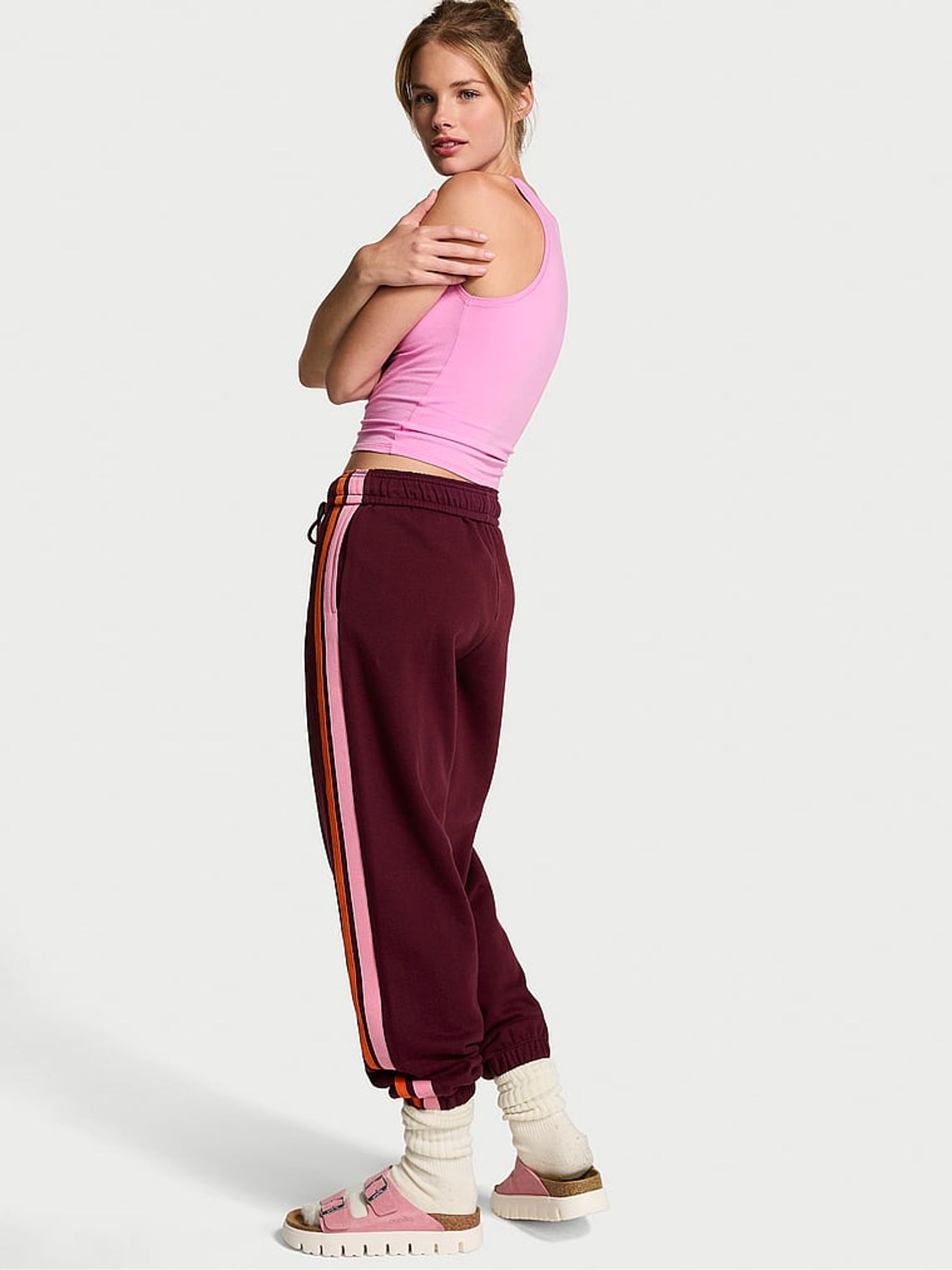 Stretch fleece jogger victoria secret outlet