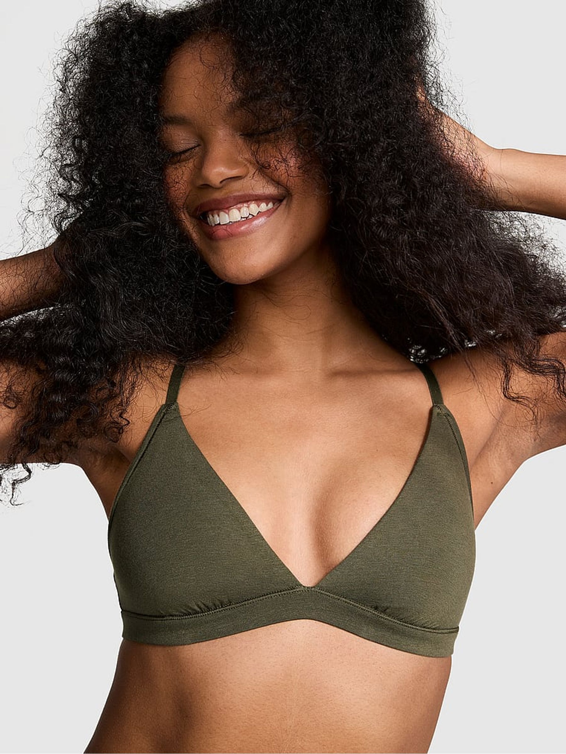 Olive green bralette deals