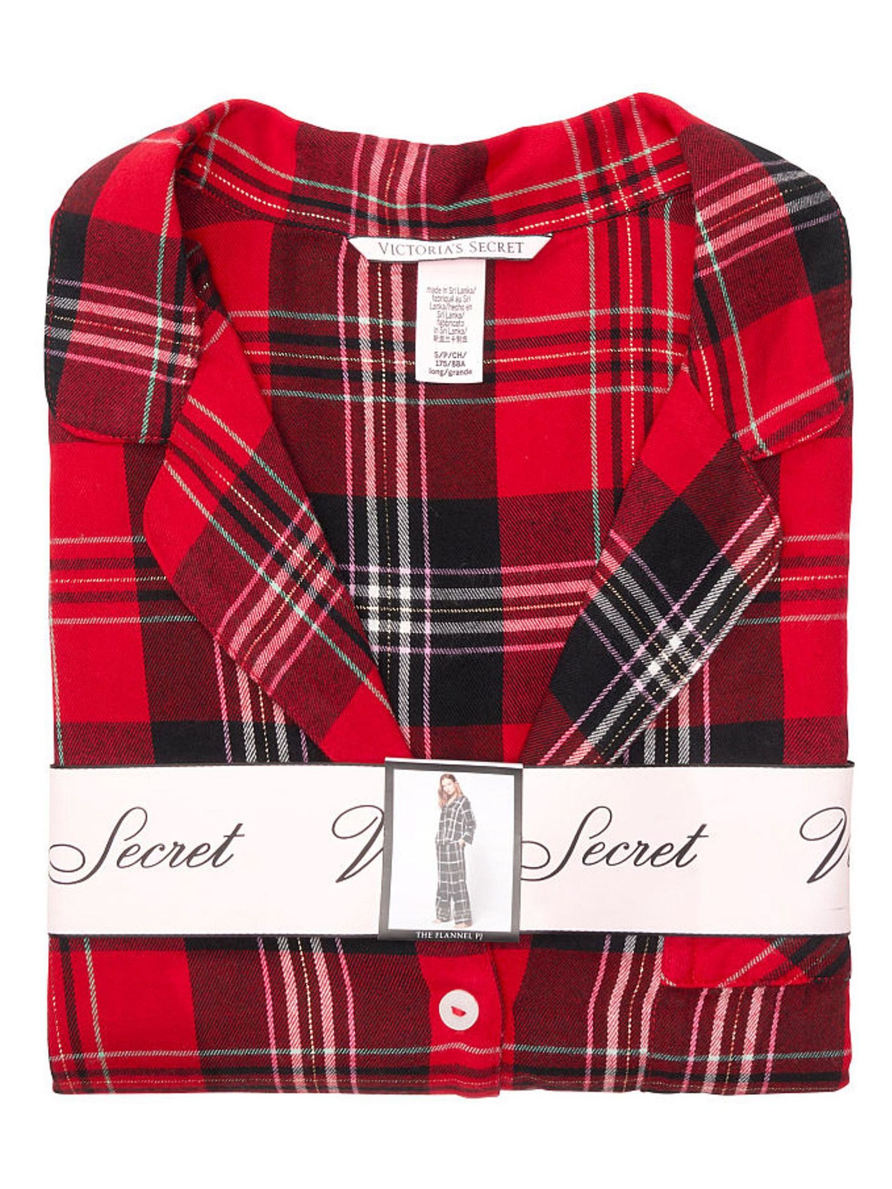 Red Plaid Flannel Long Pyjamas