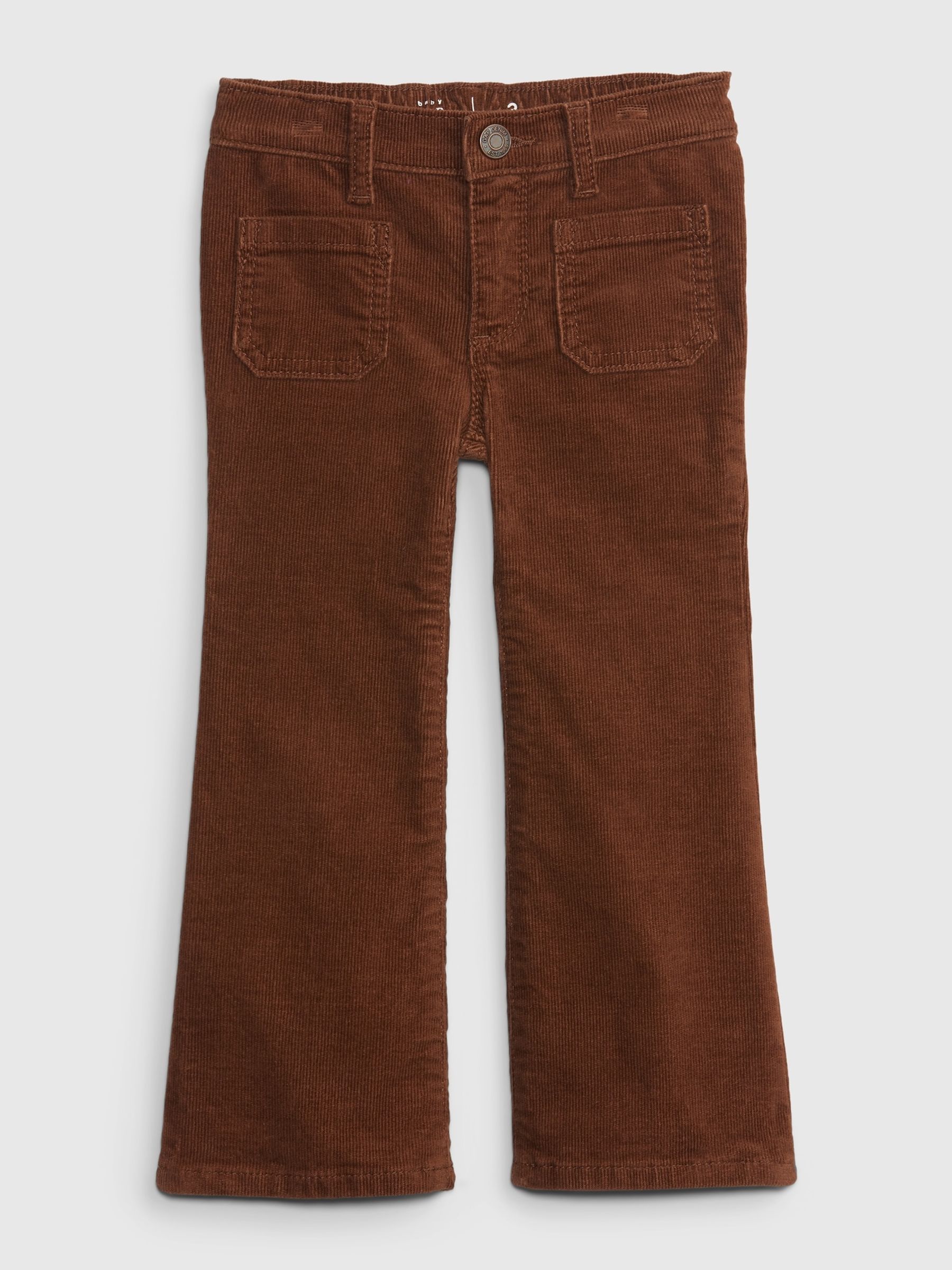 Brown Corduroy Flare Trousers