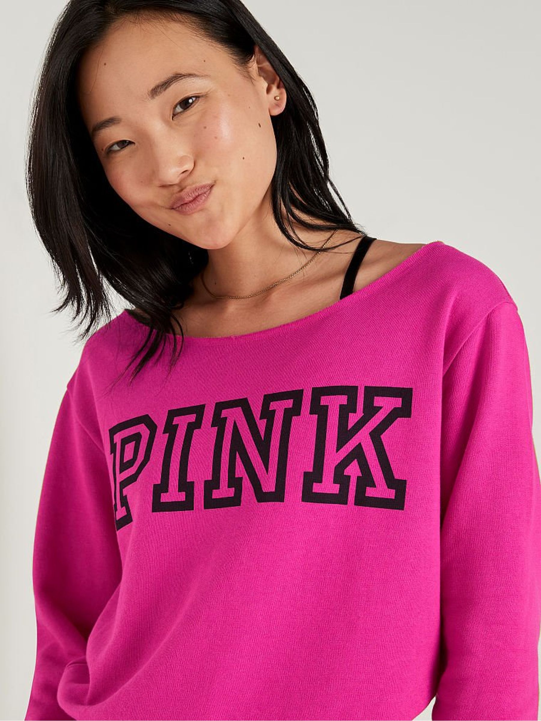 Victoria secret off the shoulder sweatshirt cheap