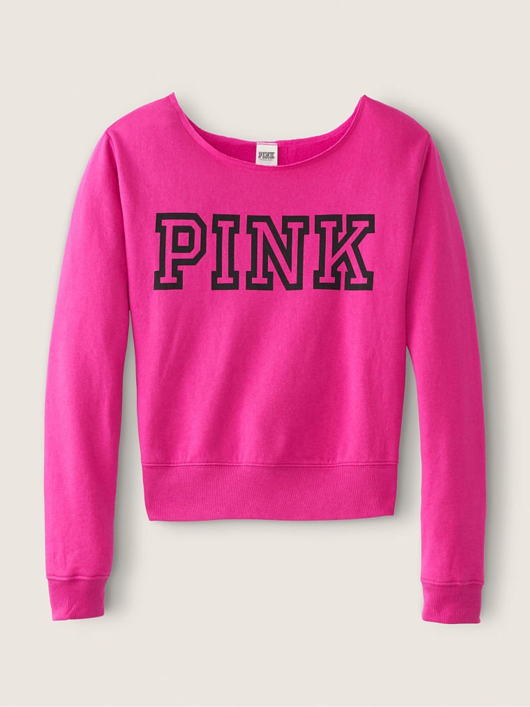 Buy Victoria s Secret Pink Everyday Lounge Off The Shoulder Sweatshirt from the Victoria s Secret UK online shop