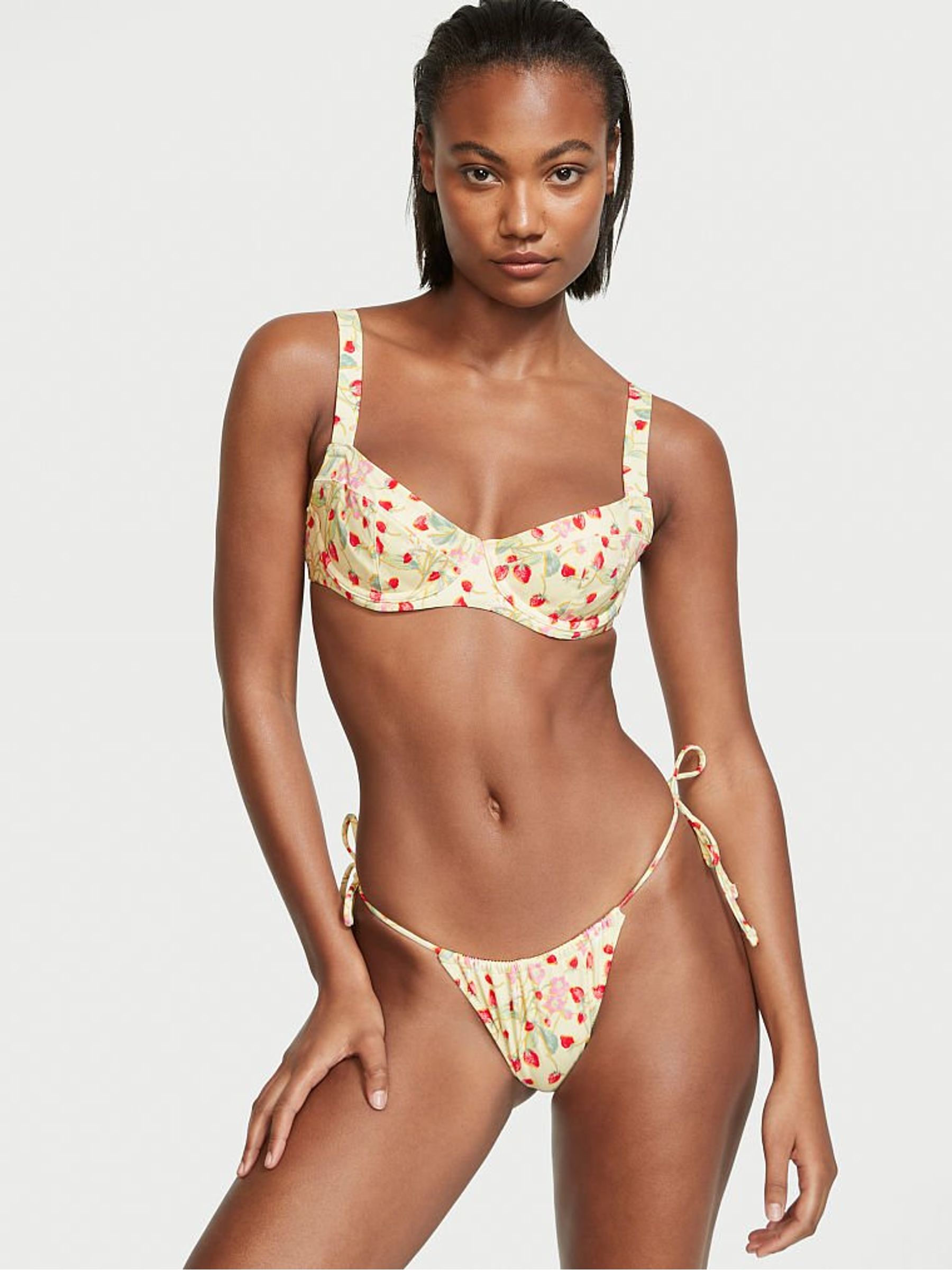 Buy Victoria s Secret Strawberry Yellow Essential Wicked Swim Top from the Victoria s Secret UK online shop