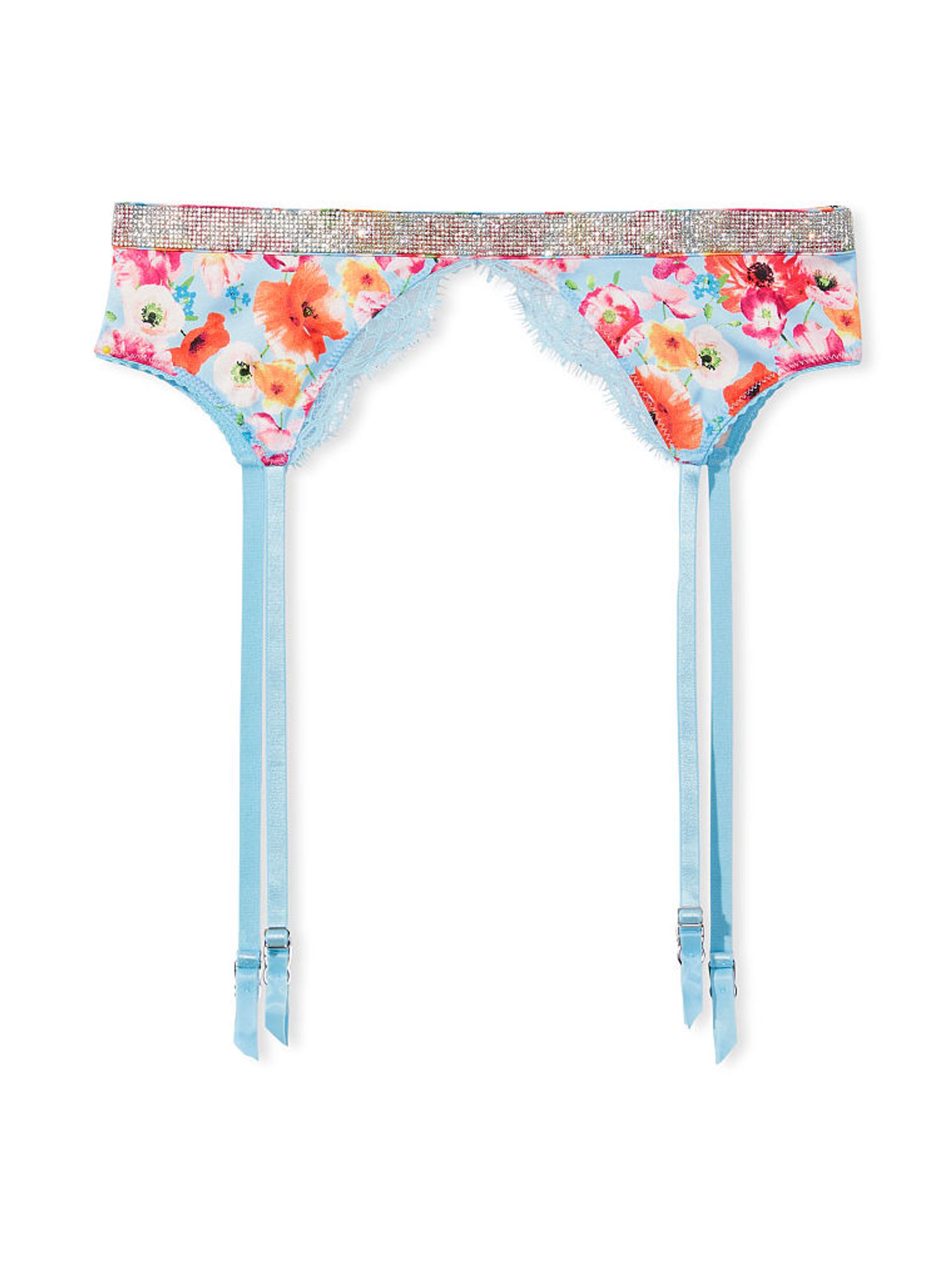 Buy Victoria s Secret Happy Poppy ShineWaist Satin Garter Belt from the Victoria s Secret UK online shop