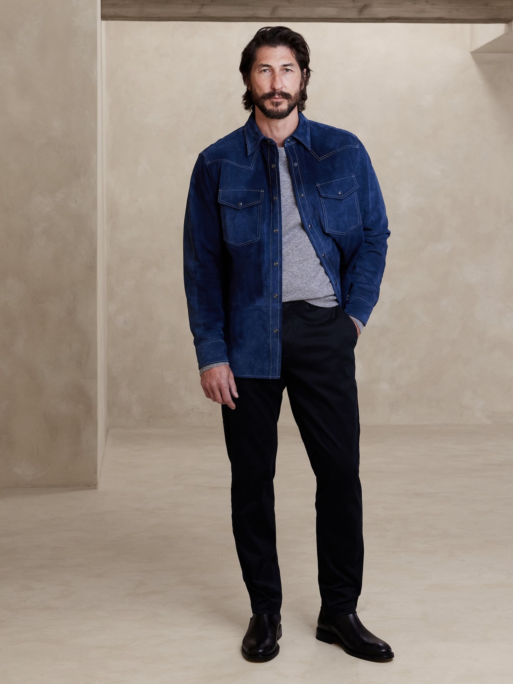Buy Banana Republic Navy Blue Athletic Tapered Fit Chinos from the Gap online shop