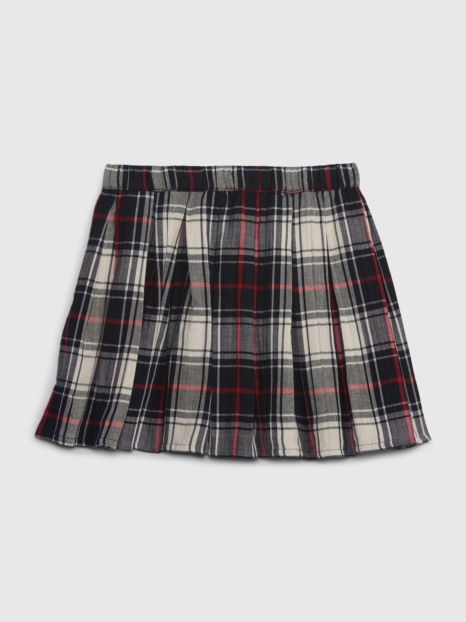 Red Check Skater Skirt