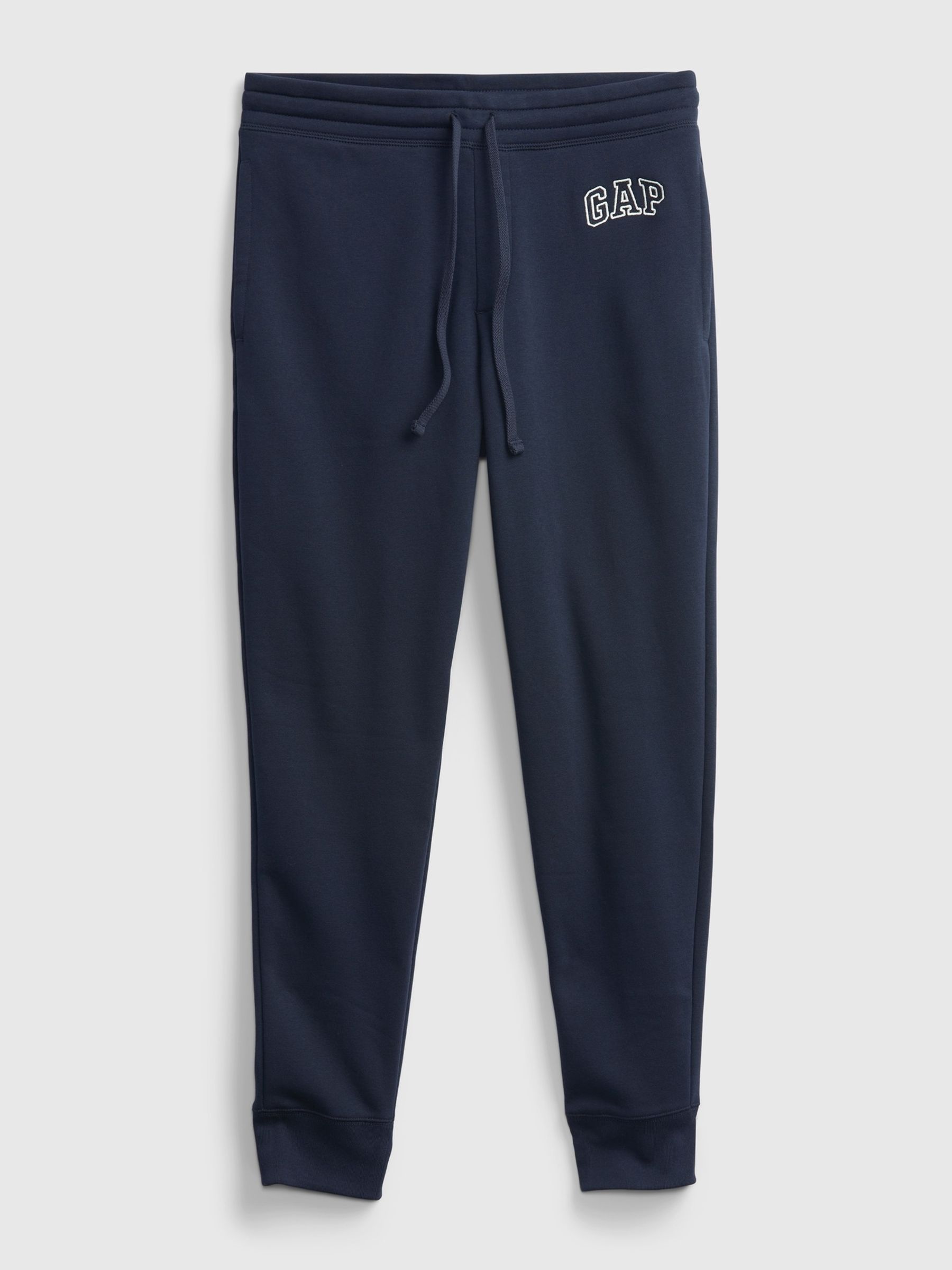 Buy Navy Blue Logo Fleece Lined Joggers from the Gap online shop