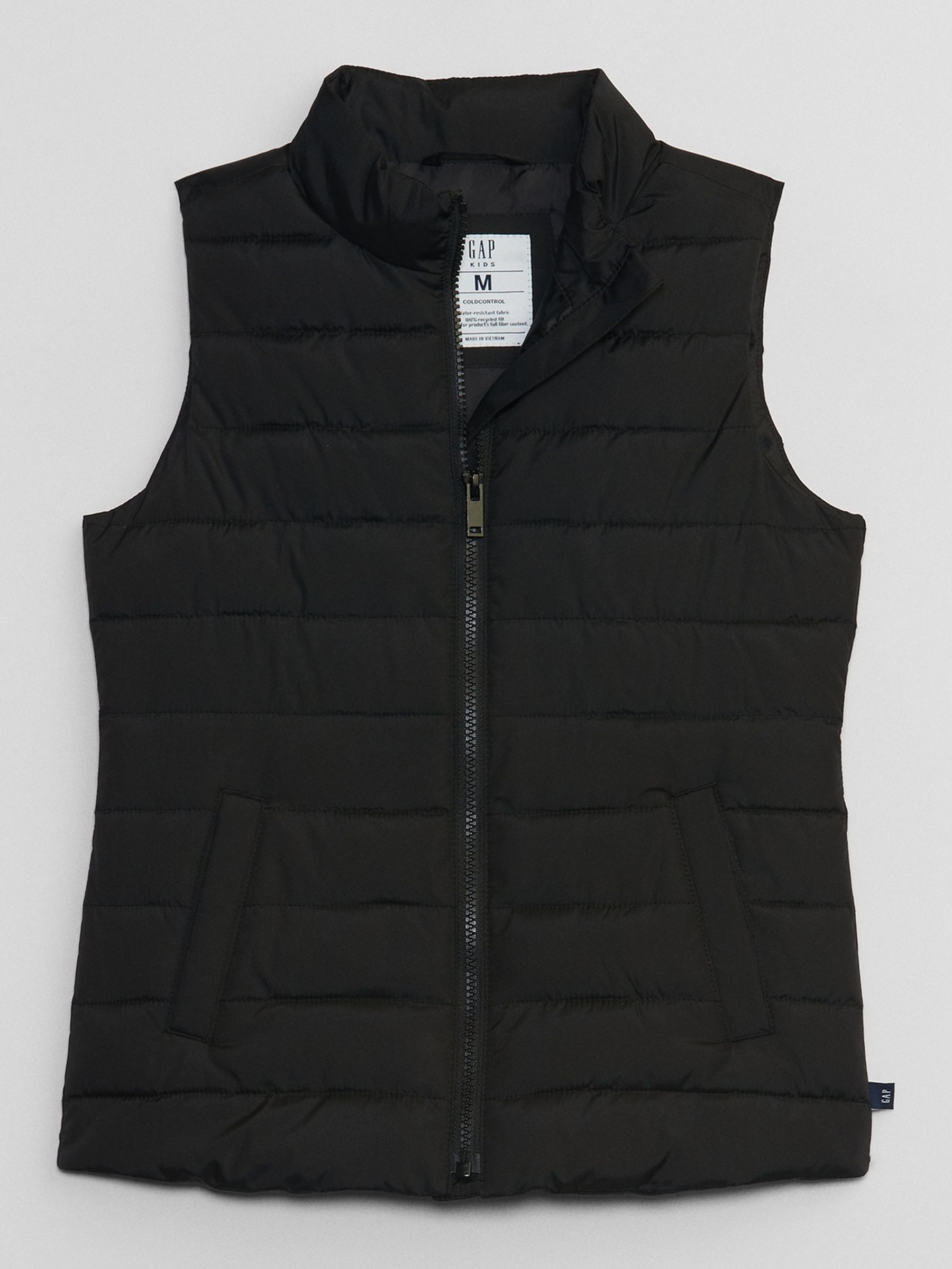 Black Cold Control Puffer Sleeveless Gilet