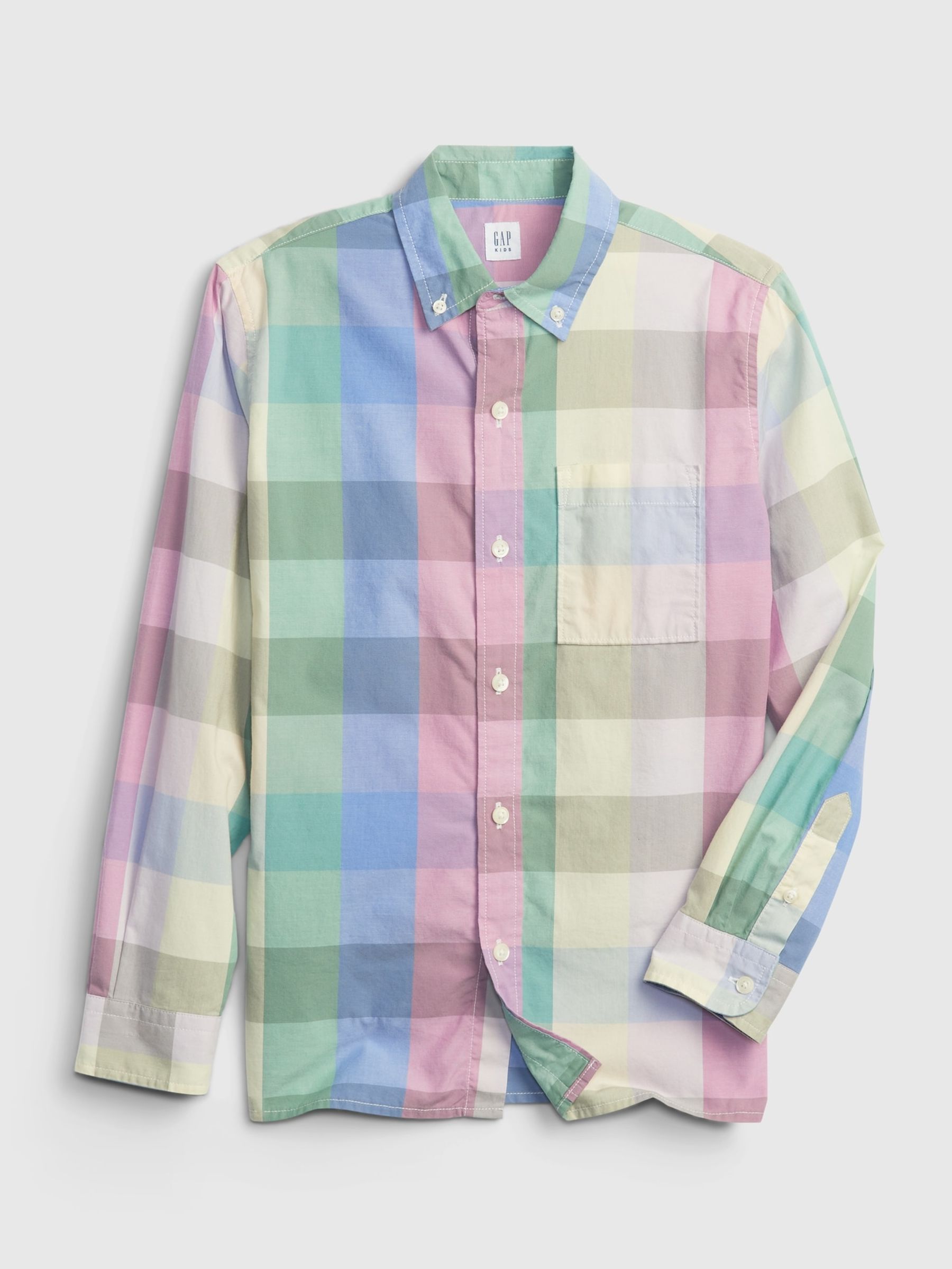 Plaid button down shirt cheap
