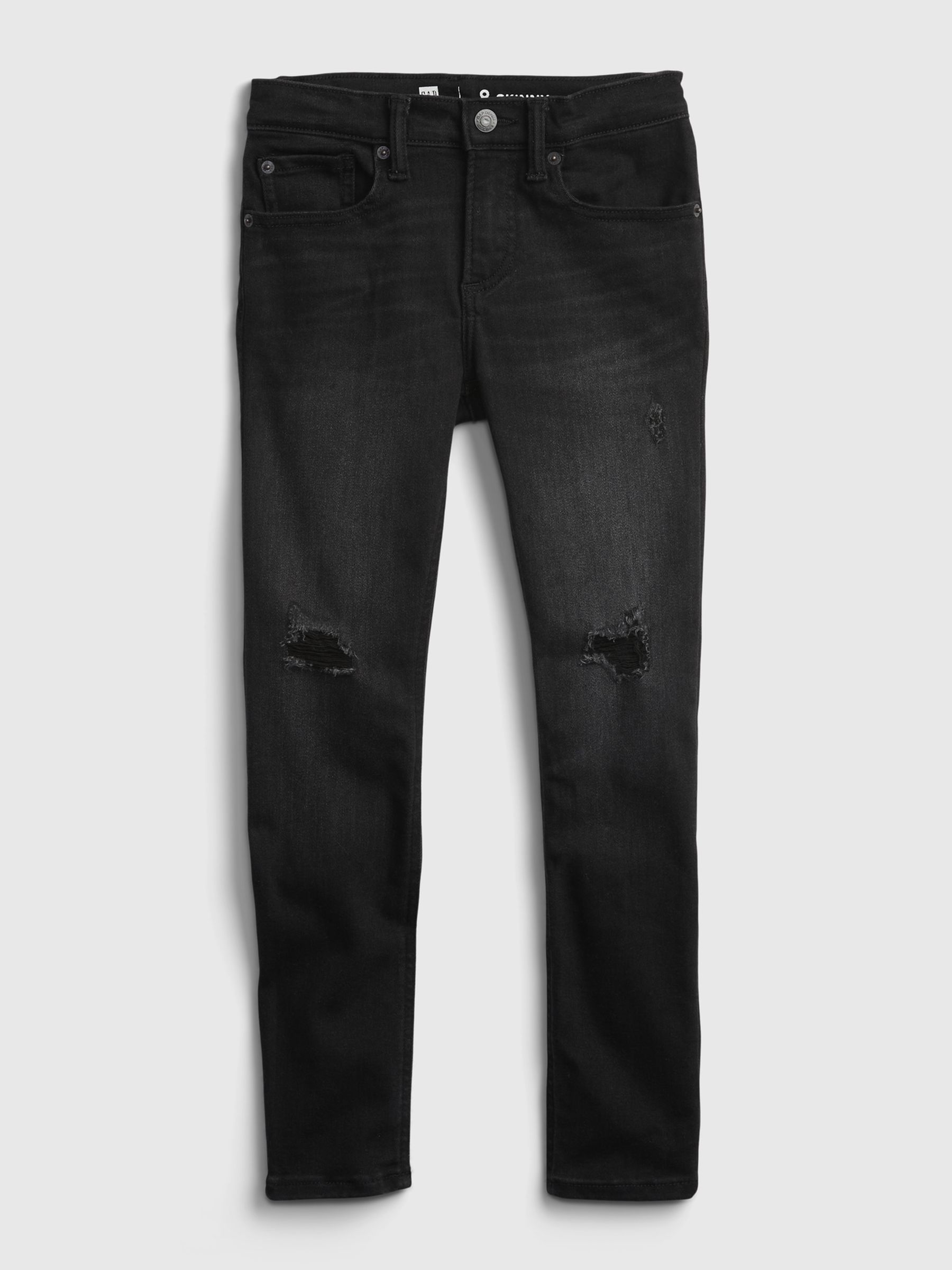 Gap black ripped jeans deals