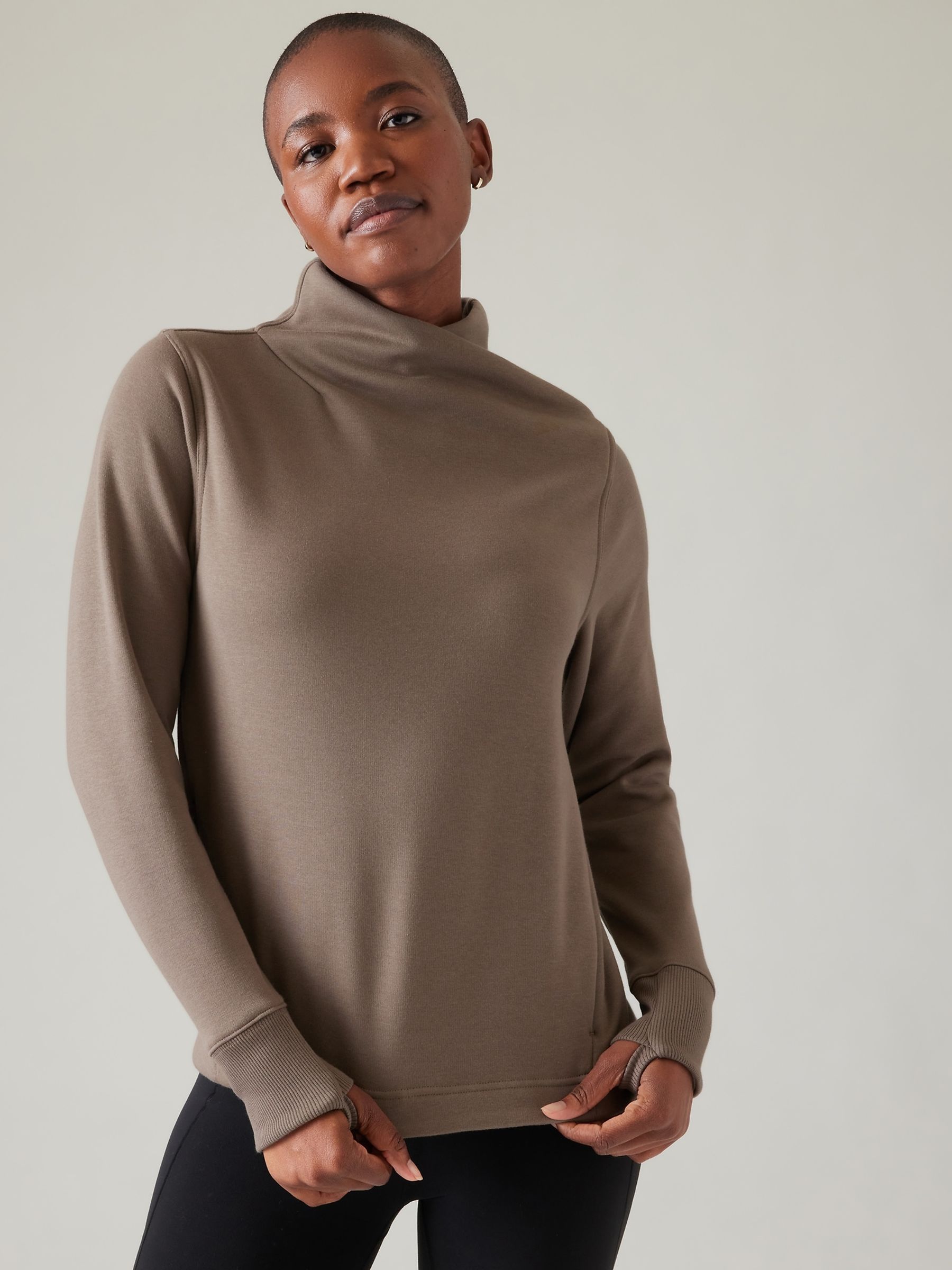 Athleta funnel neck sweatshirt 2025