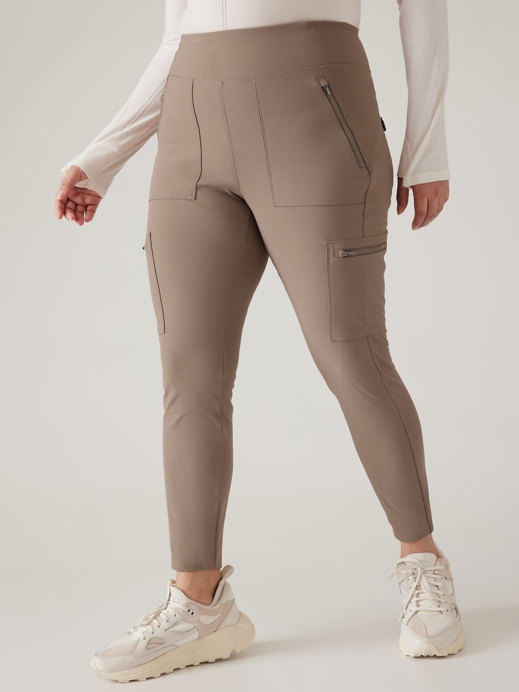 Buy Athleta Beige Headlands Hybrid Cargo Leggings from the Gap online shop