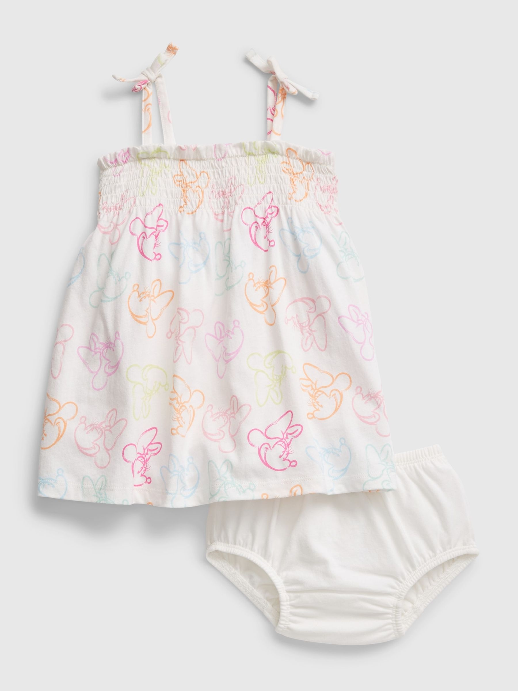 Buy Disney Minnie Mouse Smocked Dress Set from the Gap online shop
