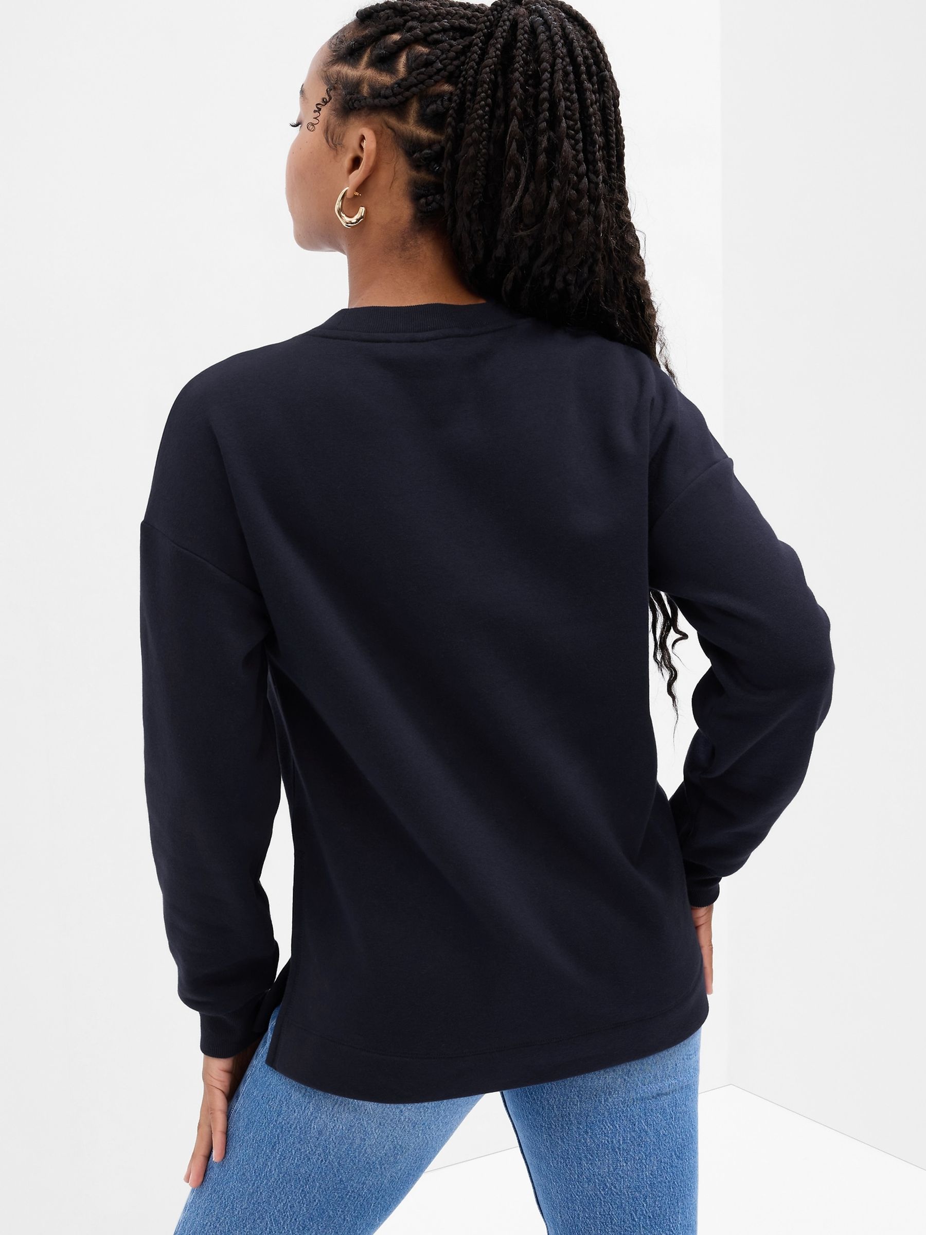 Gap tunic crewneck sweatshirt clearance