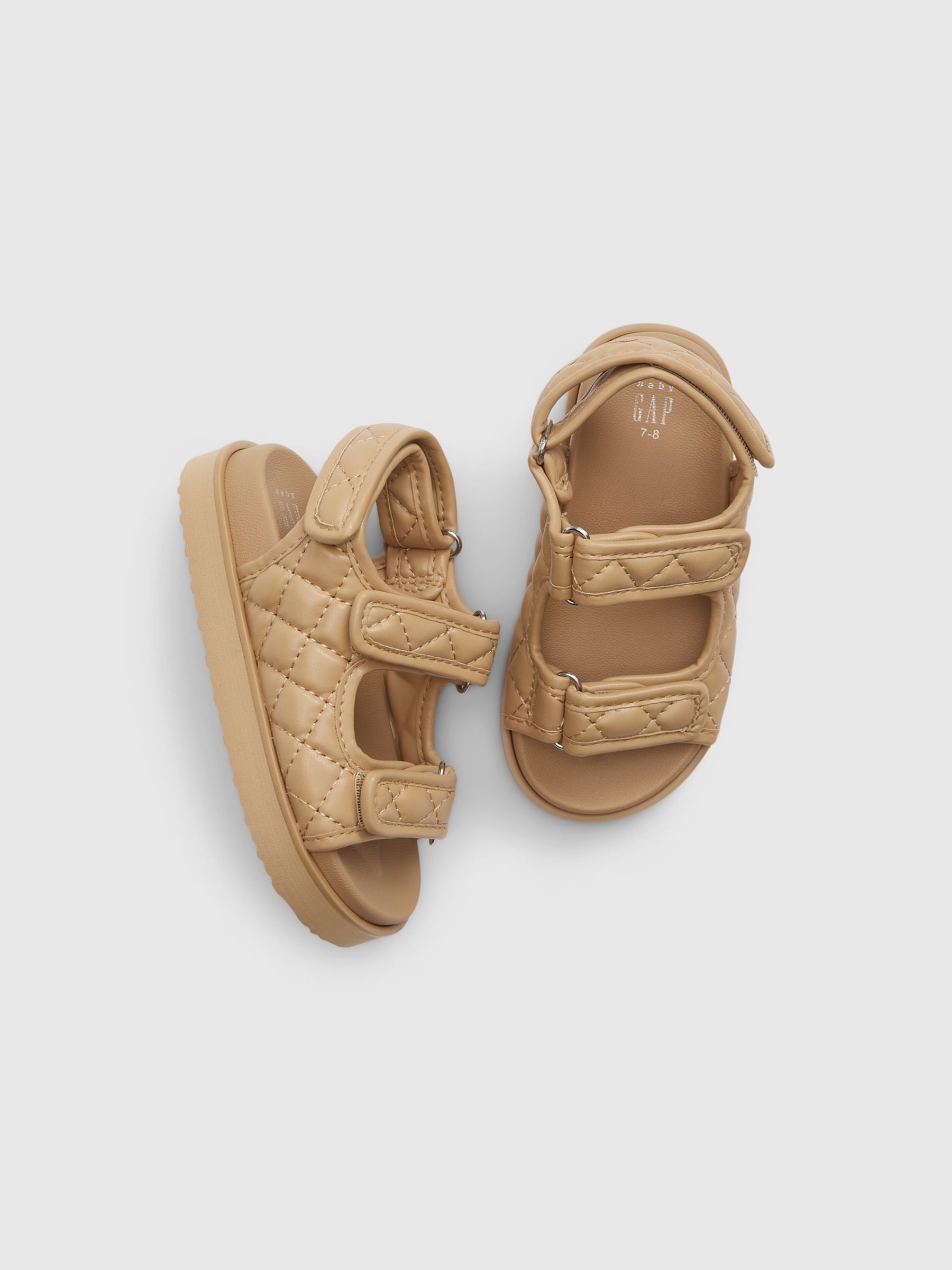 Quilted sandals on sale