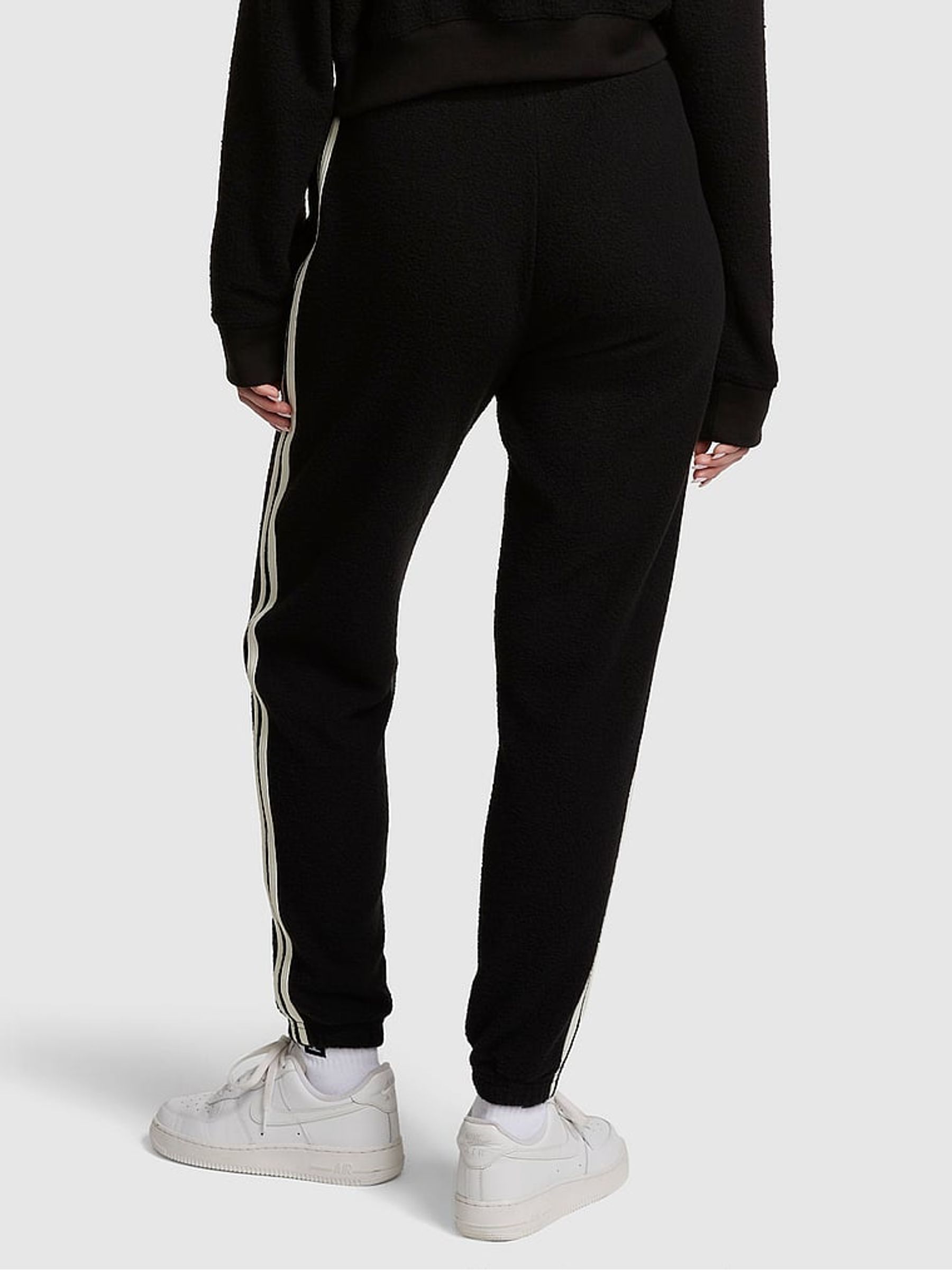Pure Black Reverse Fleece Jogger