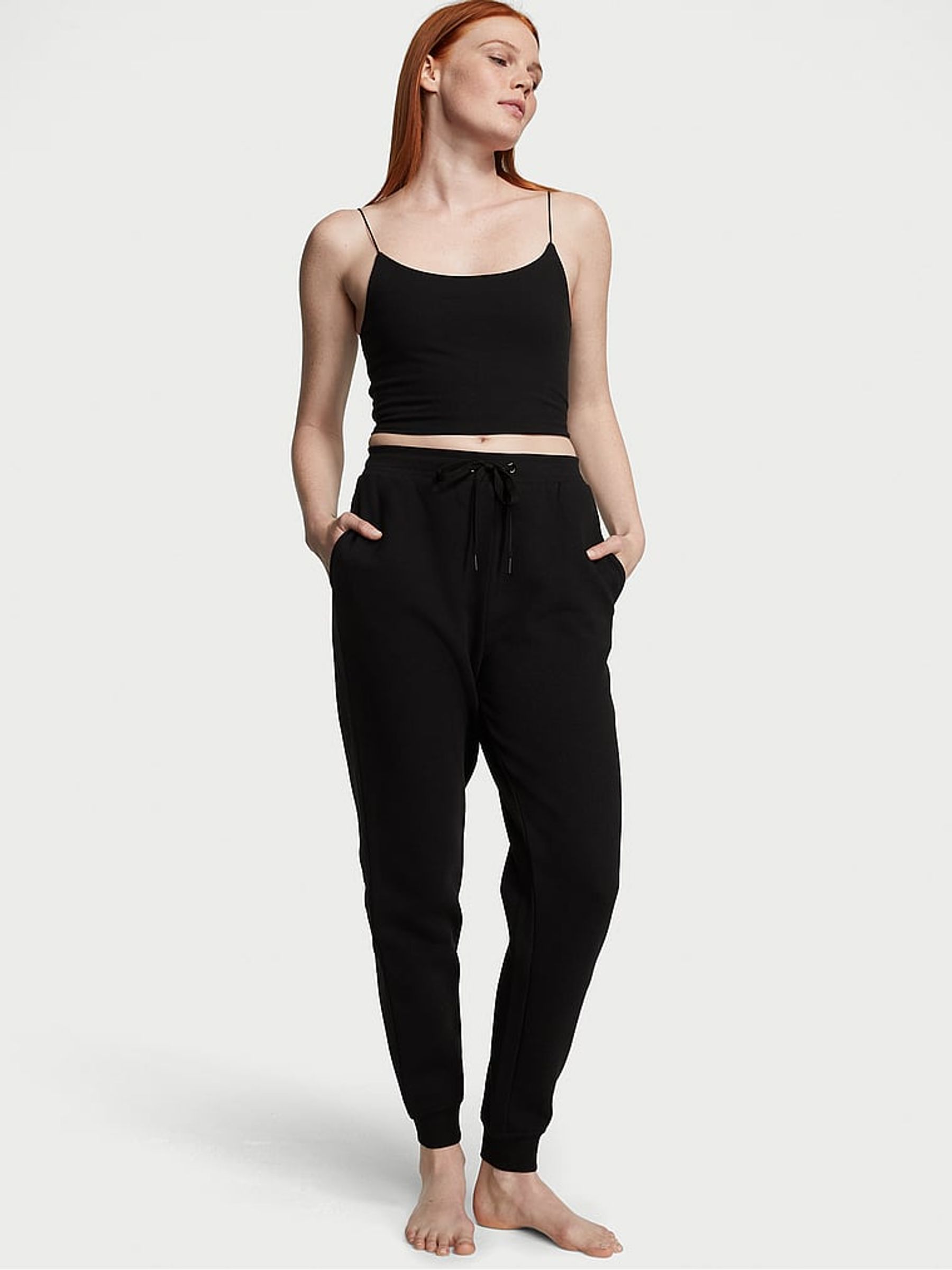 Graphic black joggers clearance