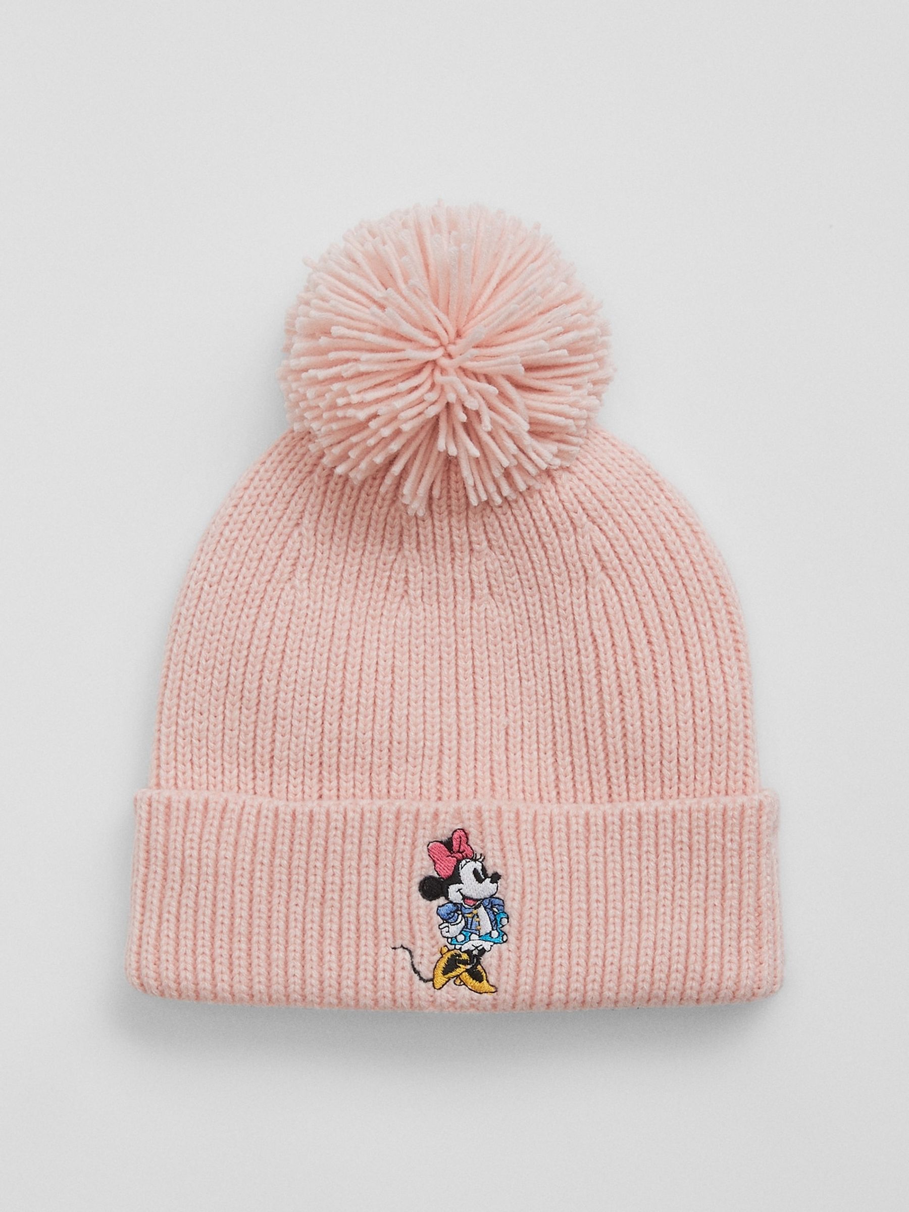 Buy Pink Toddlers Disney Minnie Mouse Pom Beanie from the Gap online shop