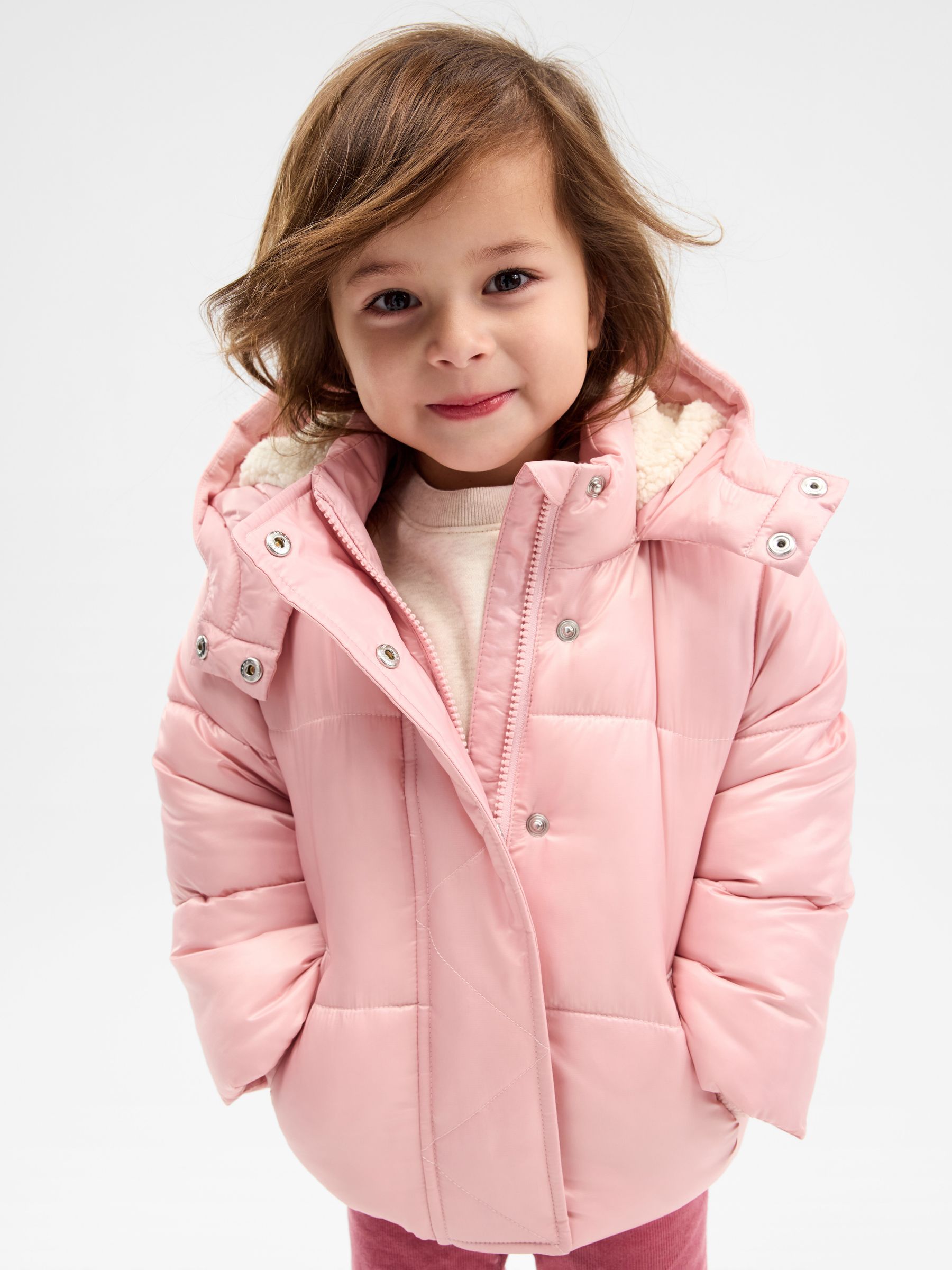Sherpa lined jacket pink 2025