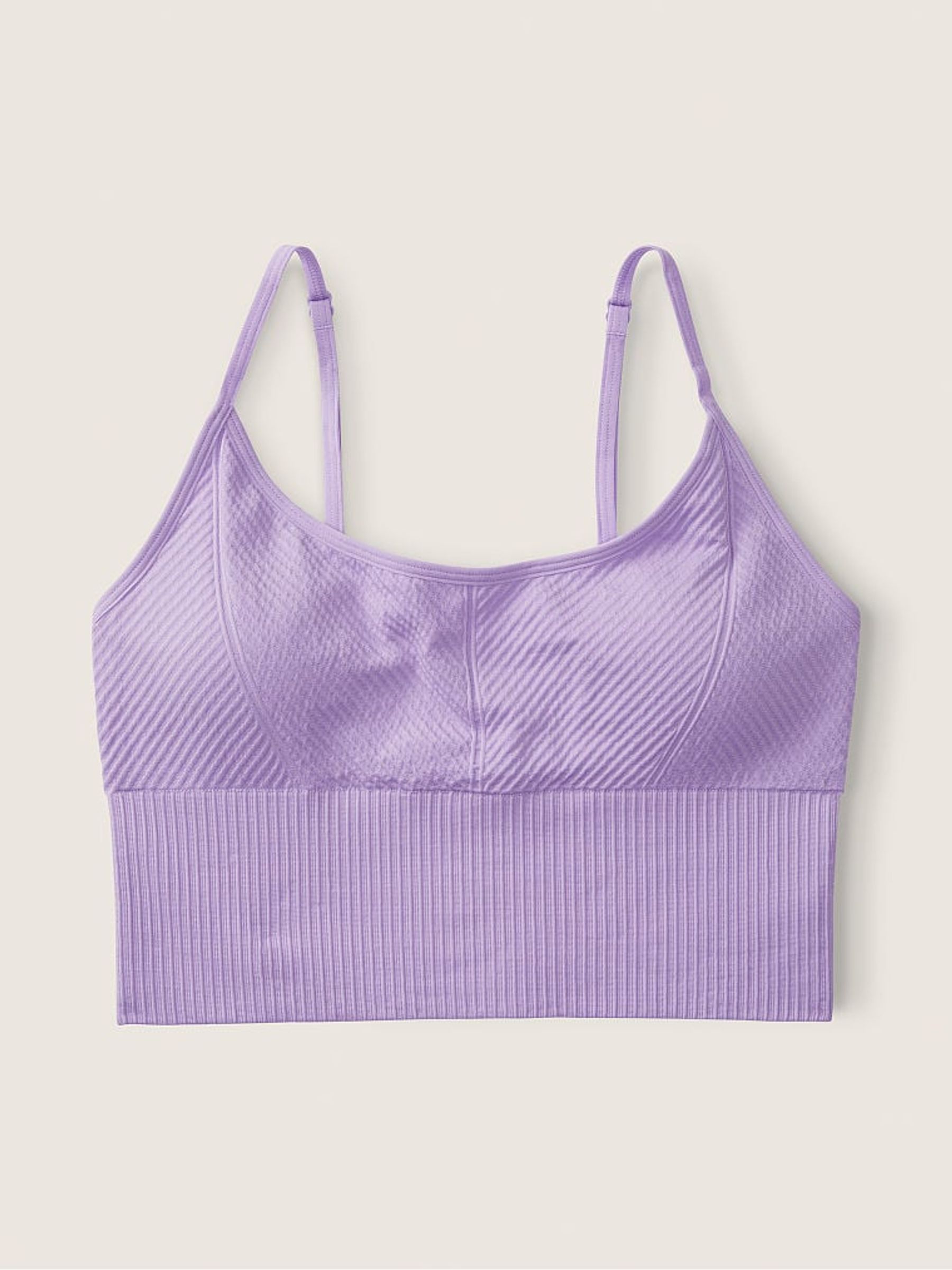 Lavender Love Purple Seamless Lightly Lined Low Impact Sports Bra Victoria s Secret UK