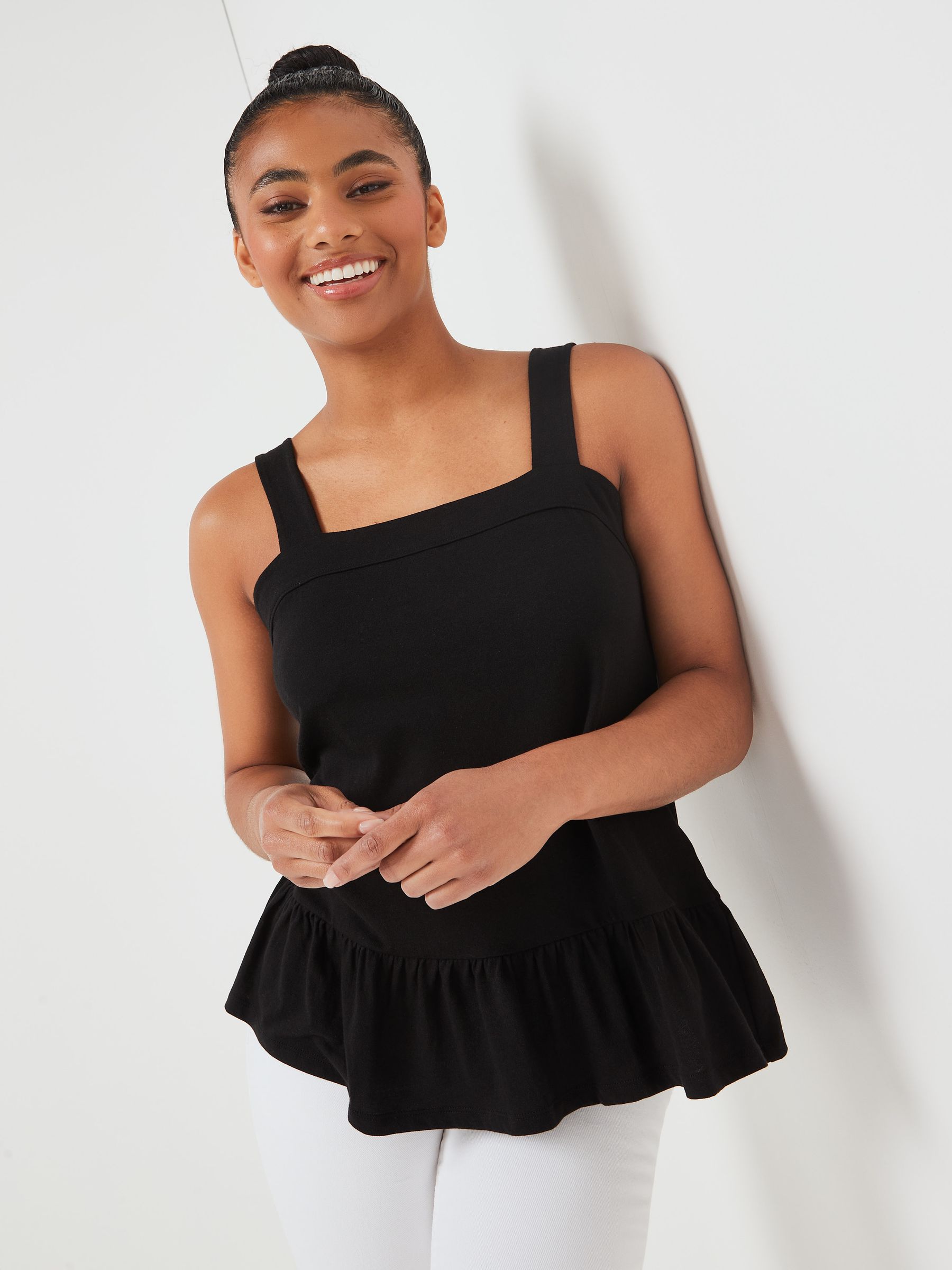 Sleeveless peplum tops discount