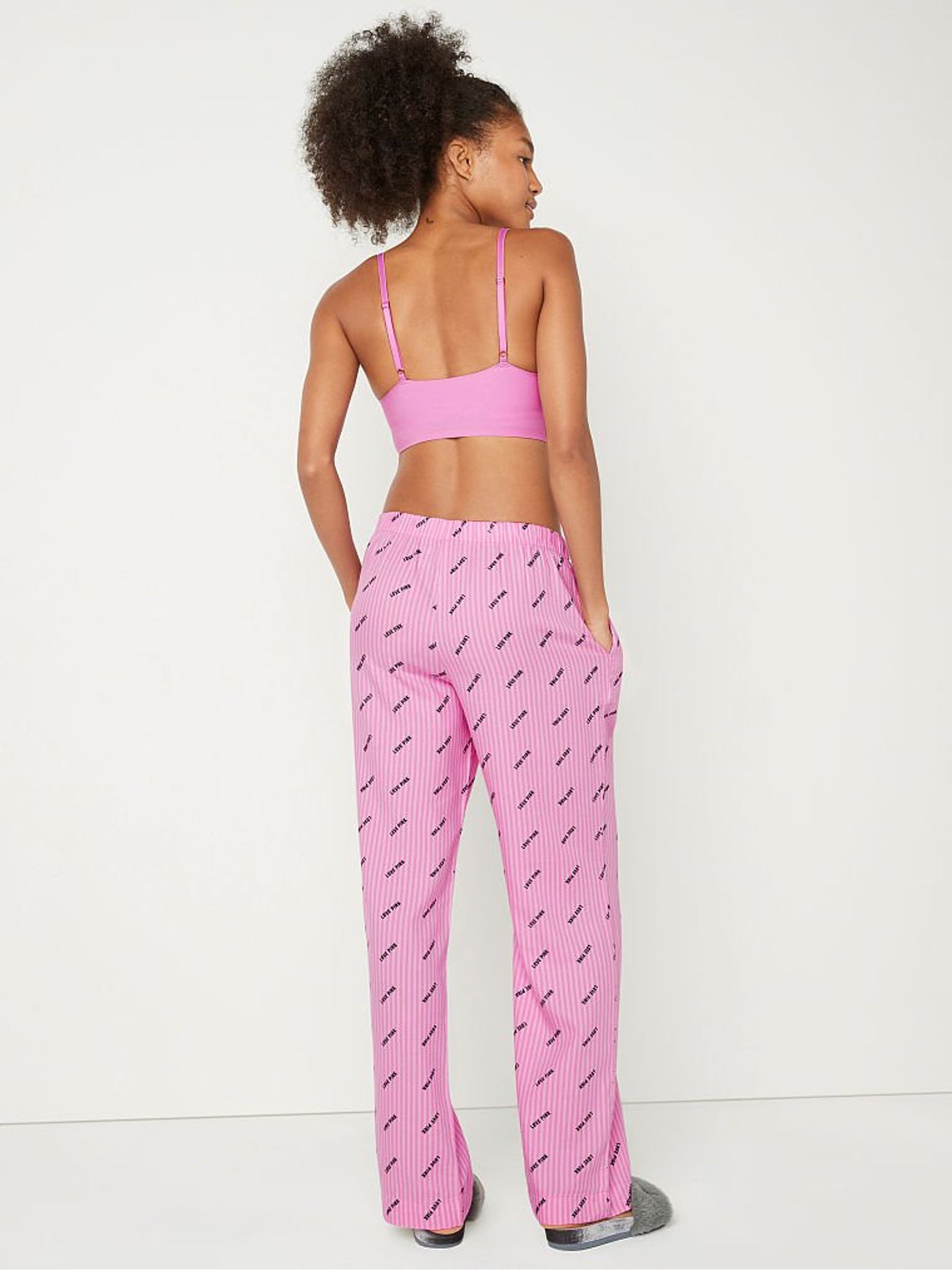Bubble Pink Flannel Pyjama Bottoms