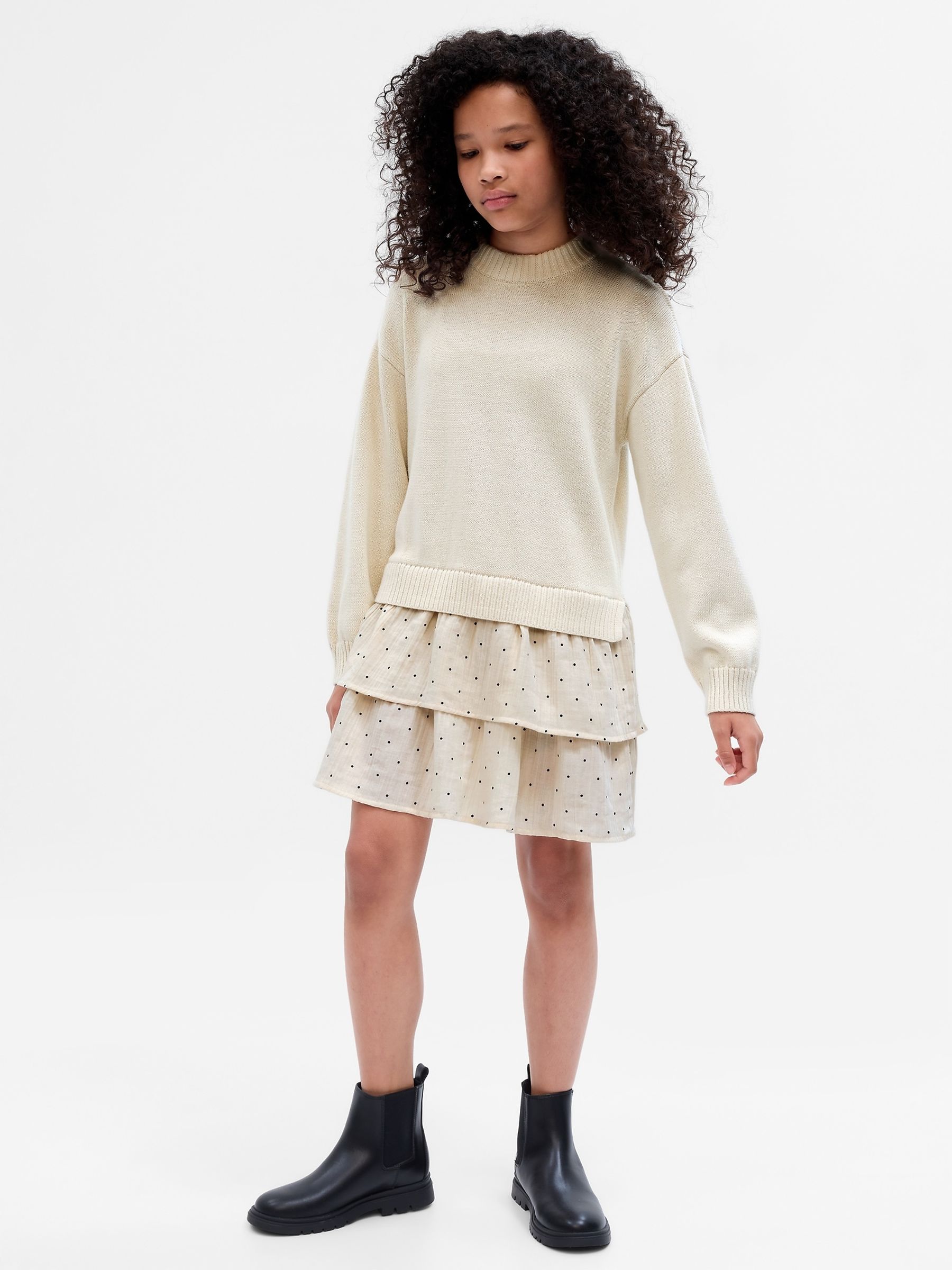 Buy Cream 2 in 1 Jumper Dress from the Gap online shop