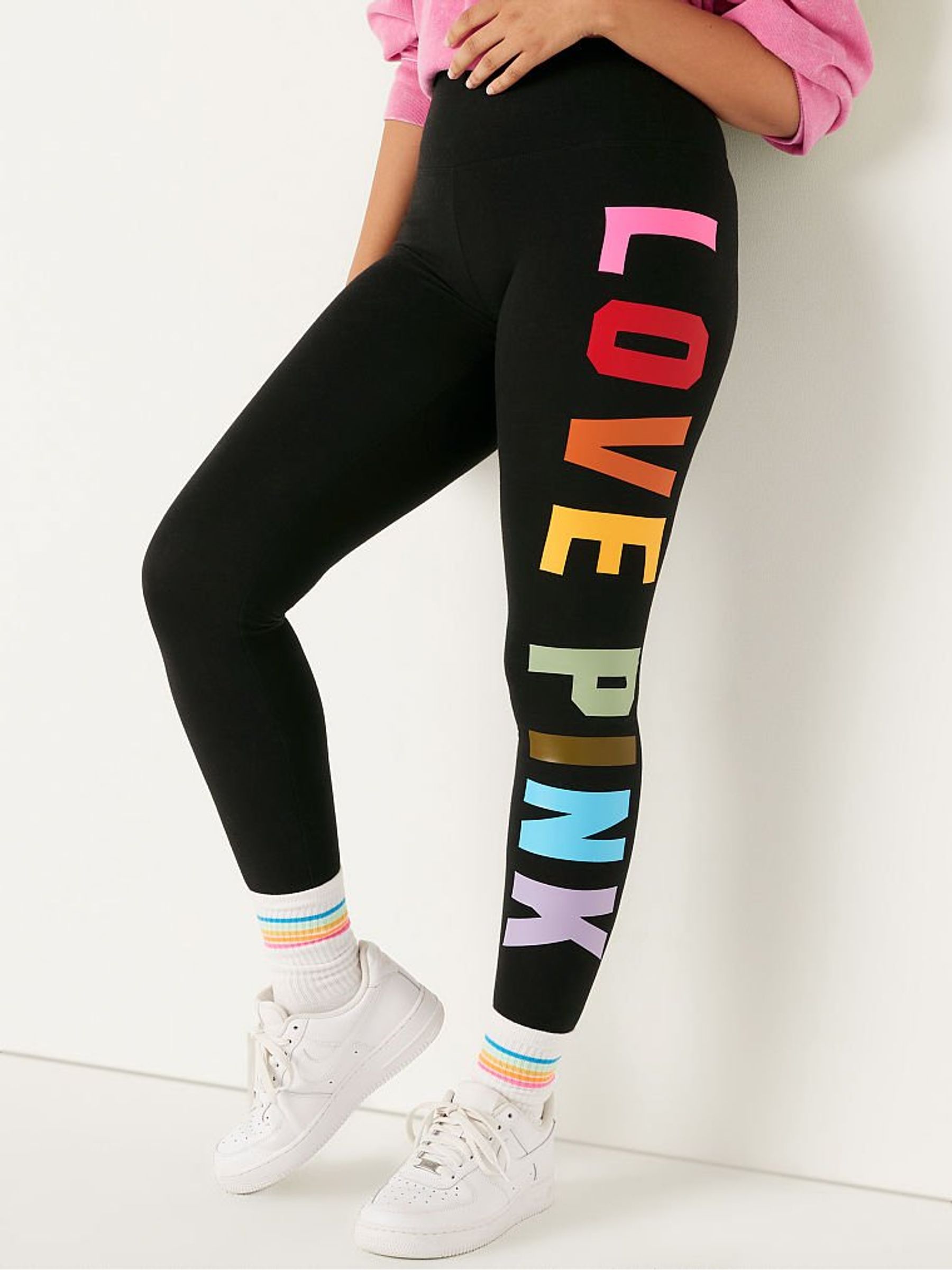 Victoria secret pink high waisted leggings top
