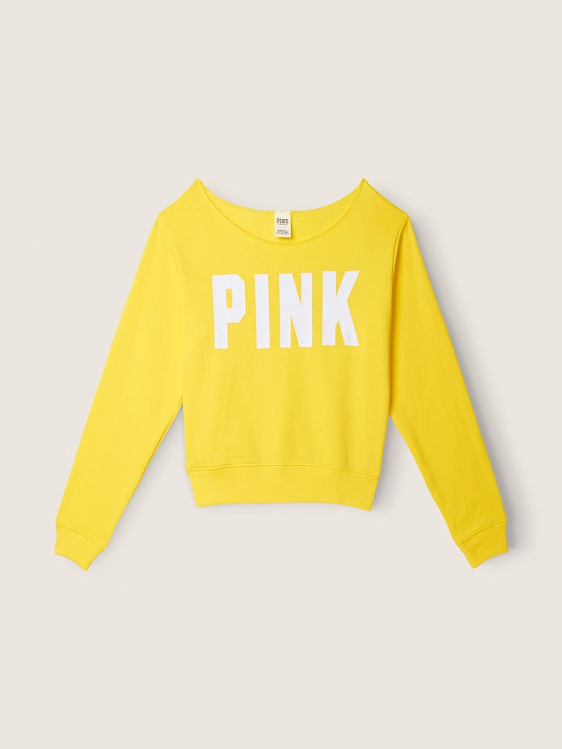 Victoria secret yellow sweatshirt on sale