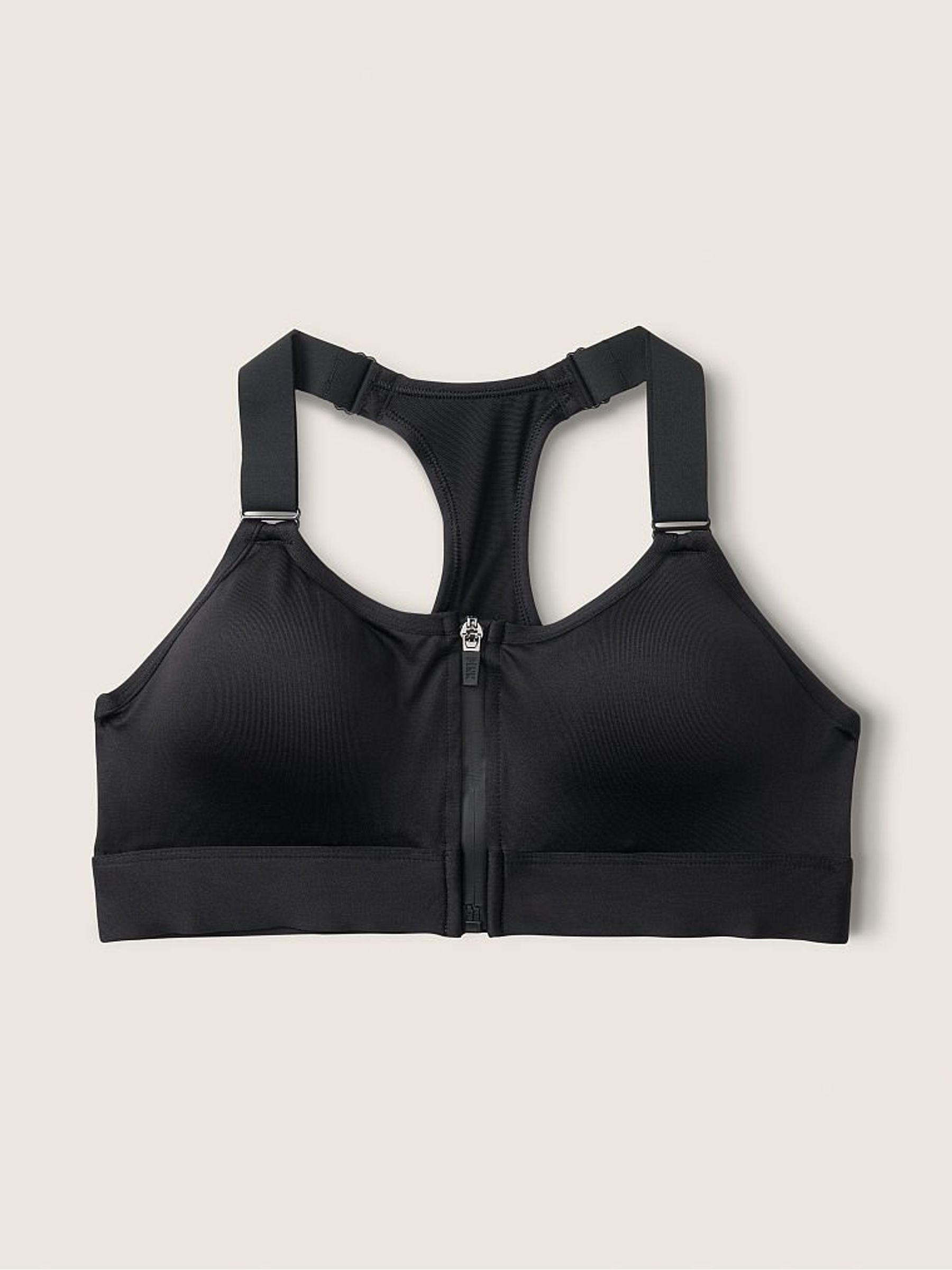 Black Ultimate High Impact Zip Front Sports Bra Victoria s Secret Ireland
