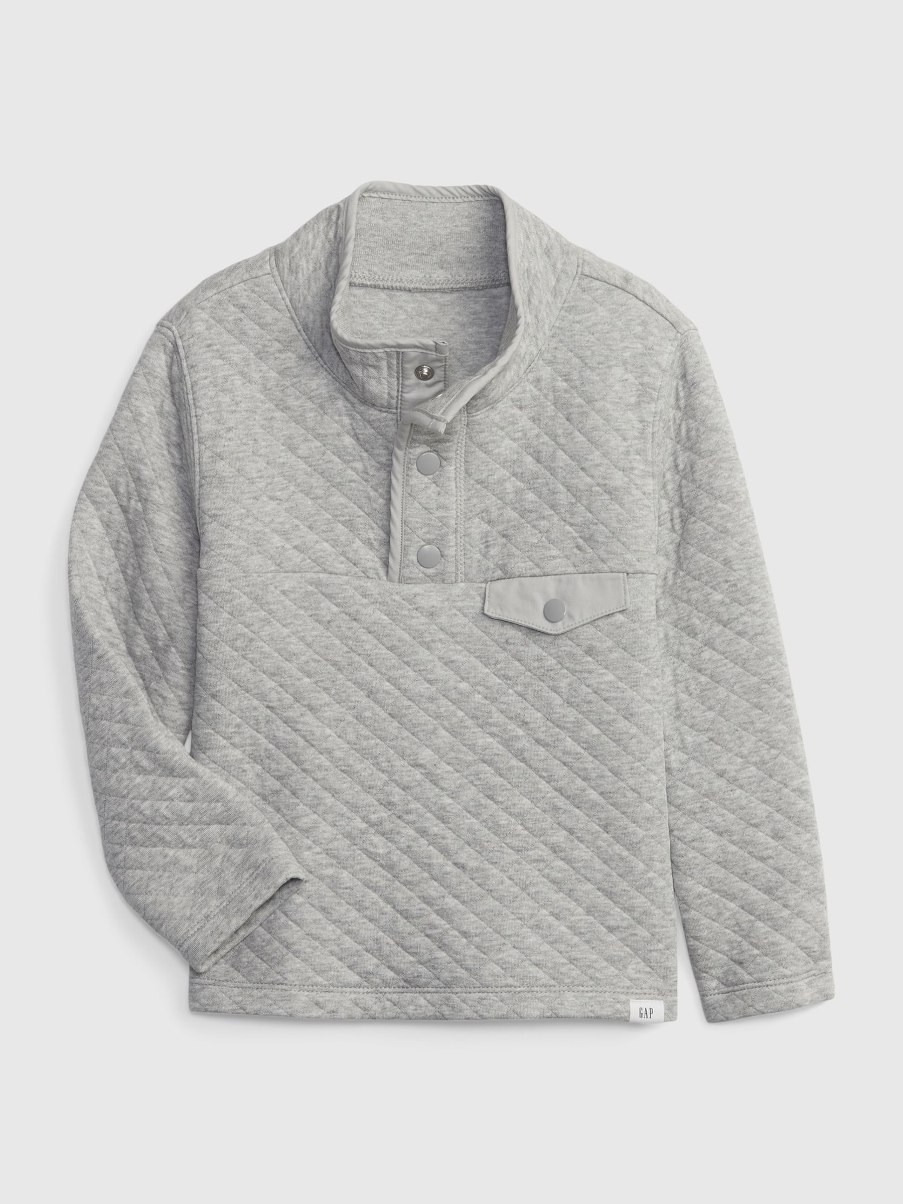 Grey Quilted Jumper