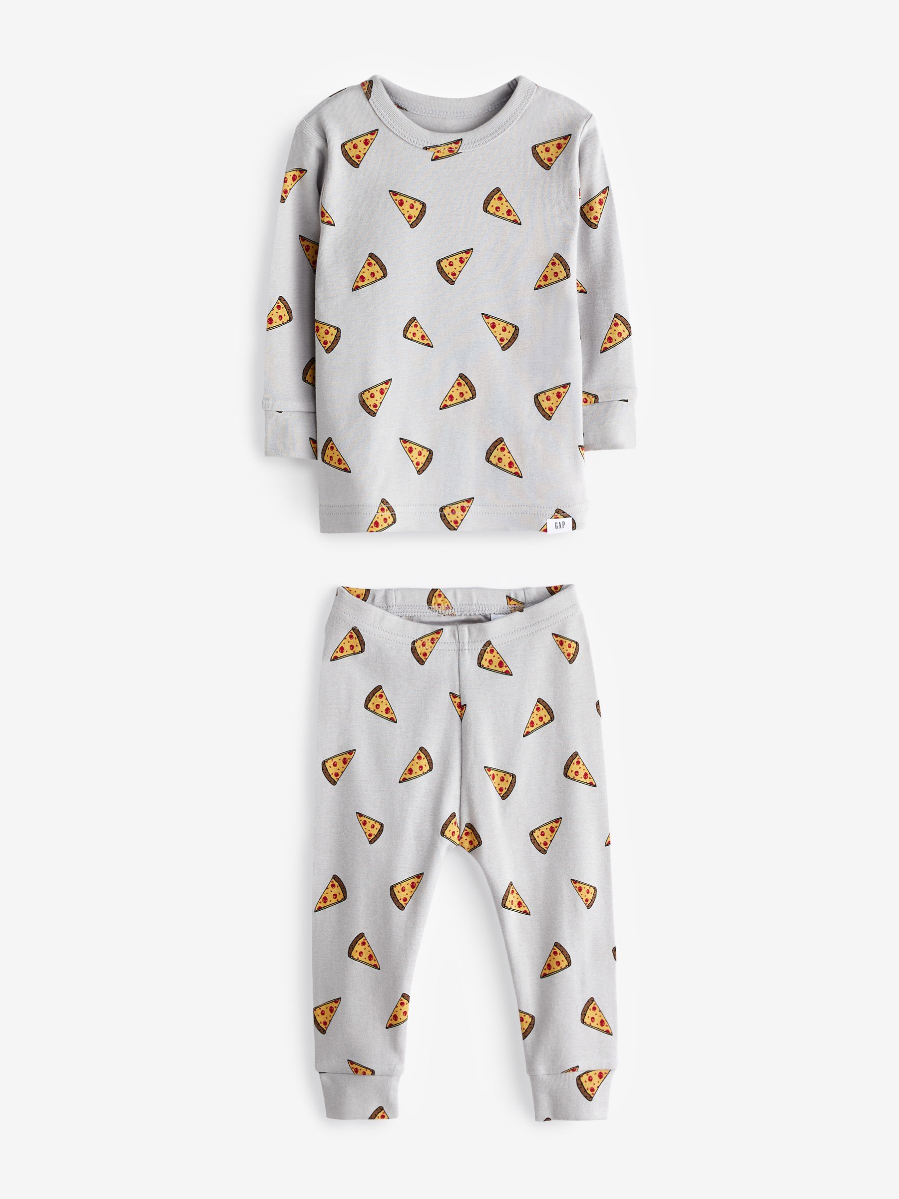 Buy Grey Pizza Print Long Sleeve Pyjama Set from the Gap online shop