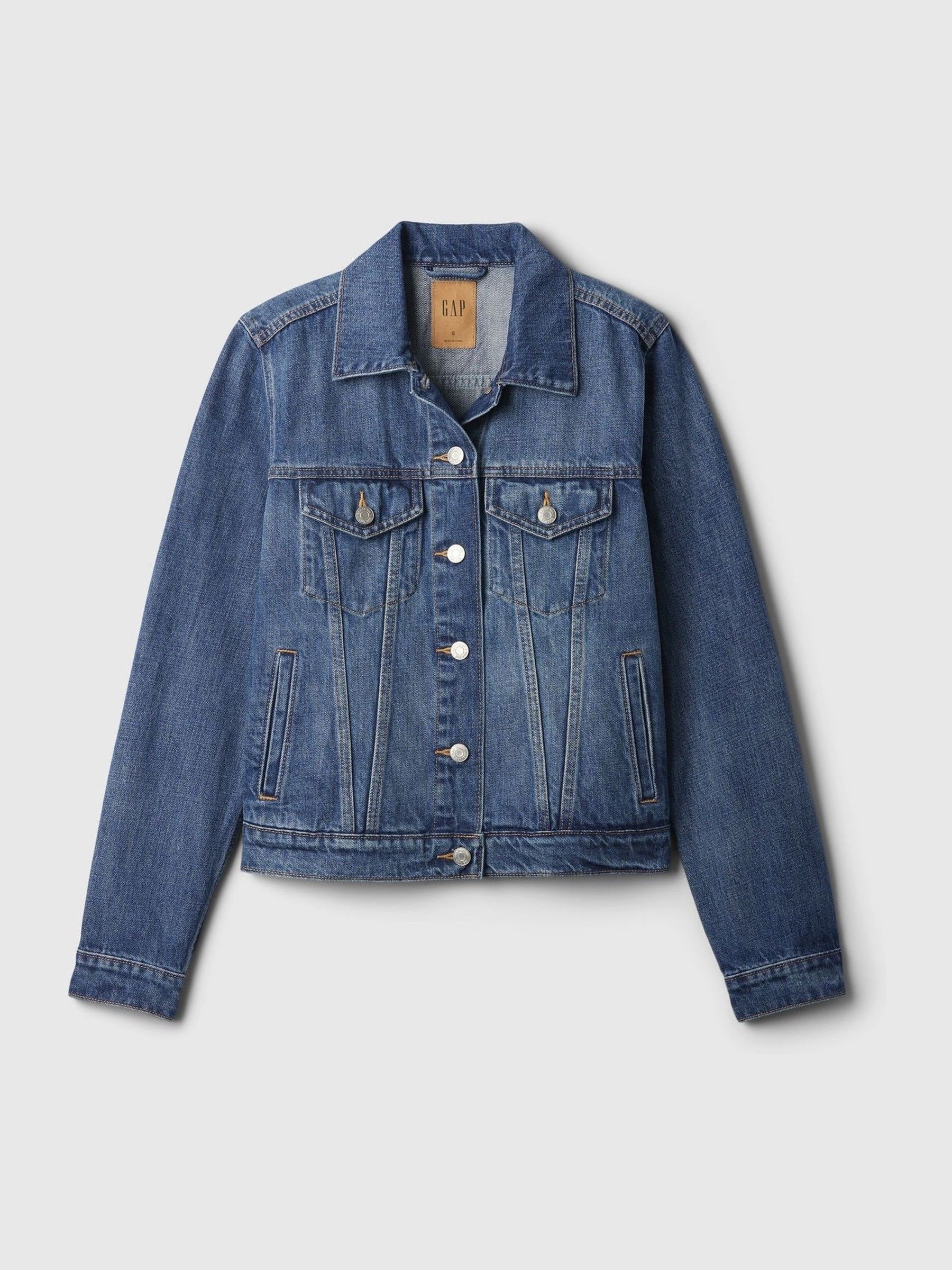 Gap denim jacket womens sales