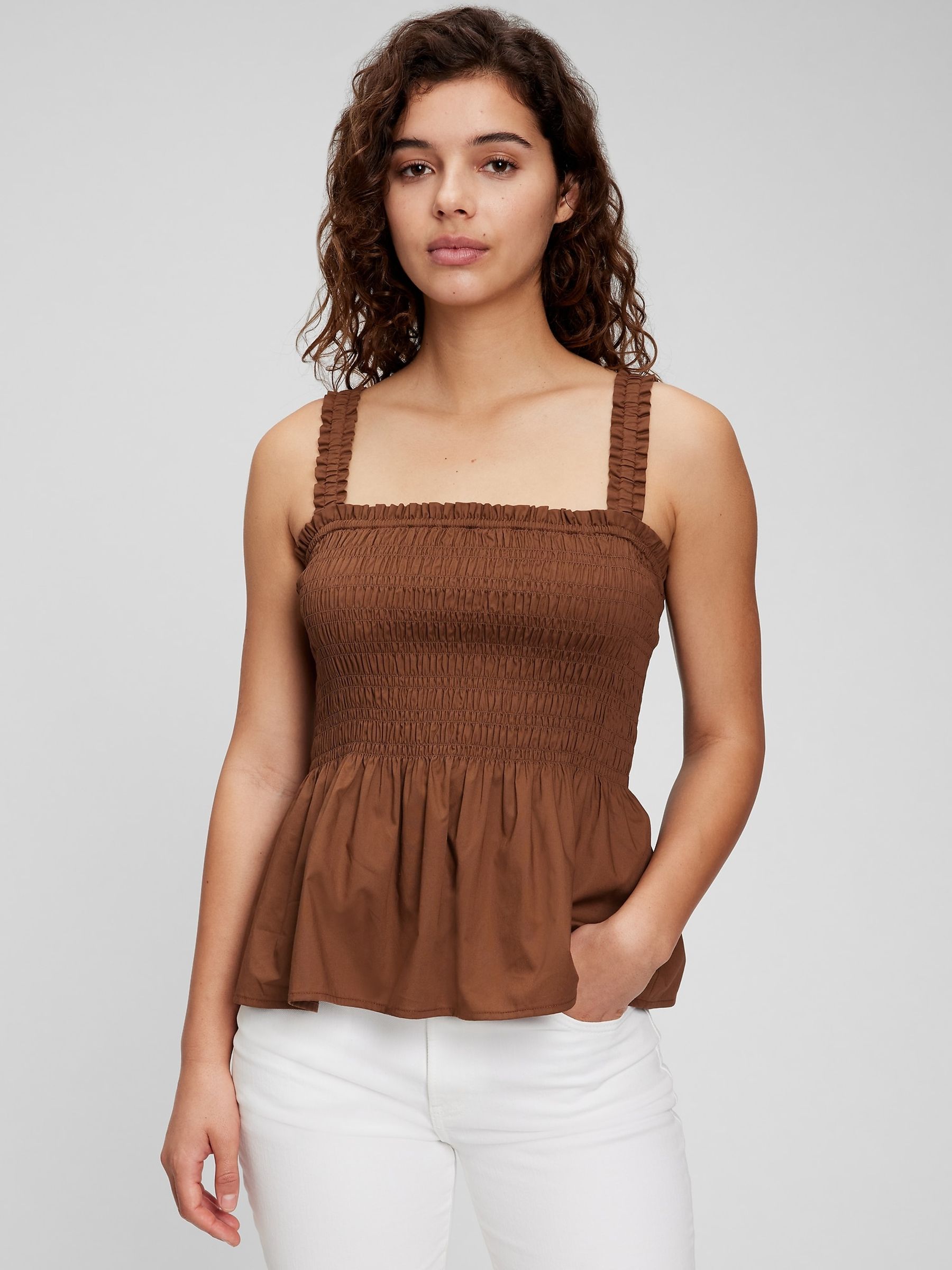 Peplum tank deals